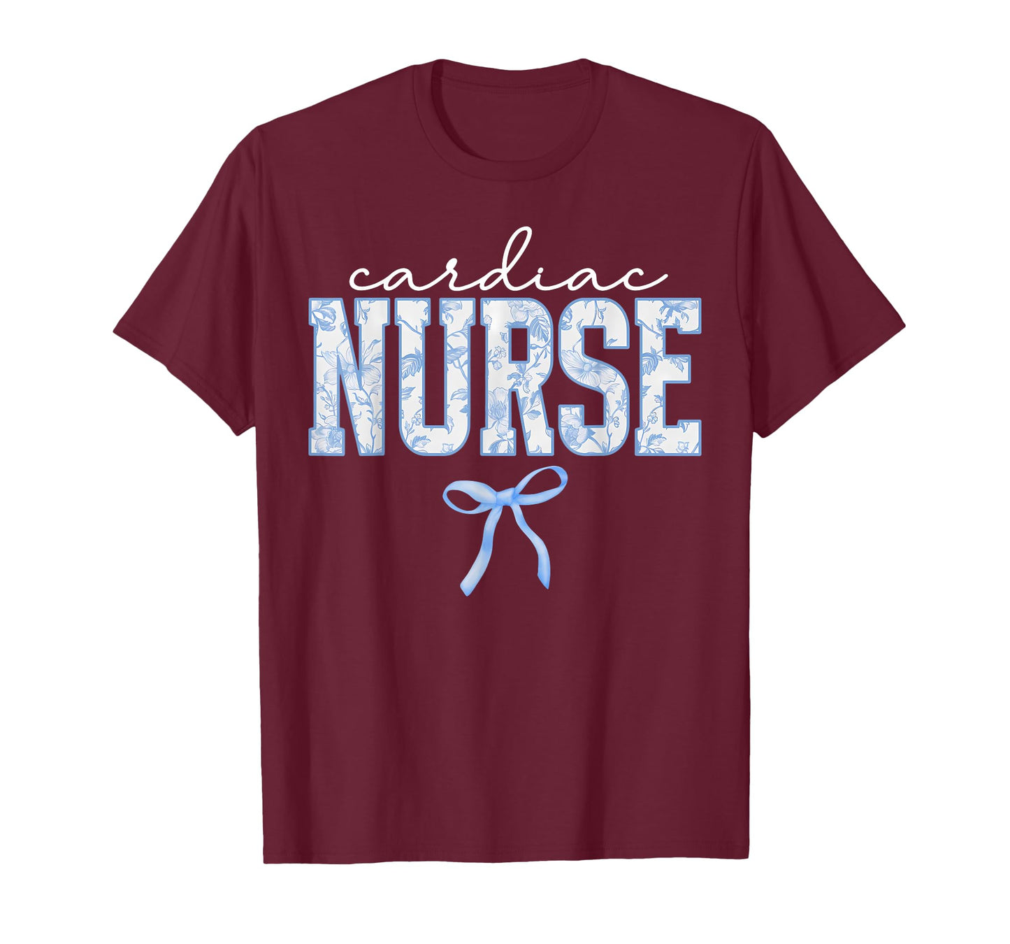 Cardiac Nurse Coquette Floral Cardiology CVICU Nursing Grad T-Shirt