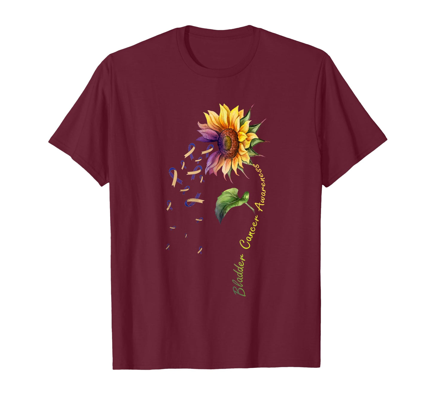Bladder Cancer Awareness Sunflower Shirt T-Shirt