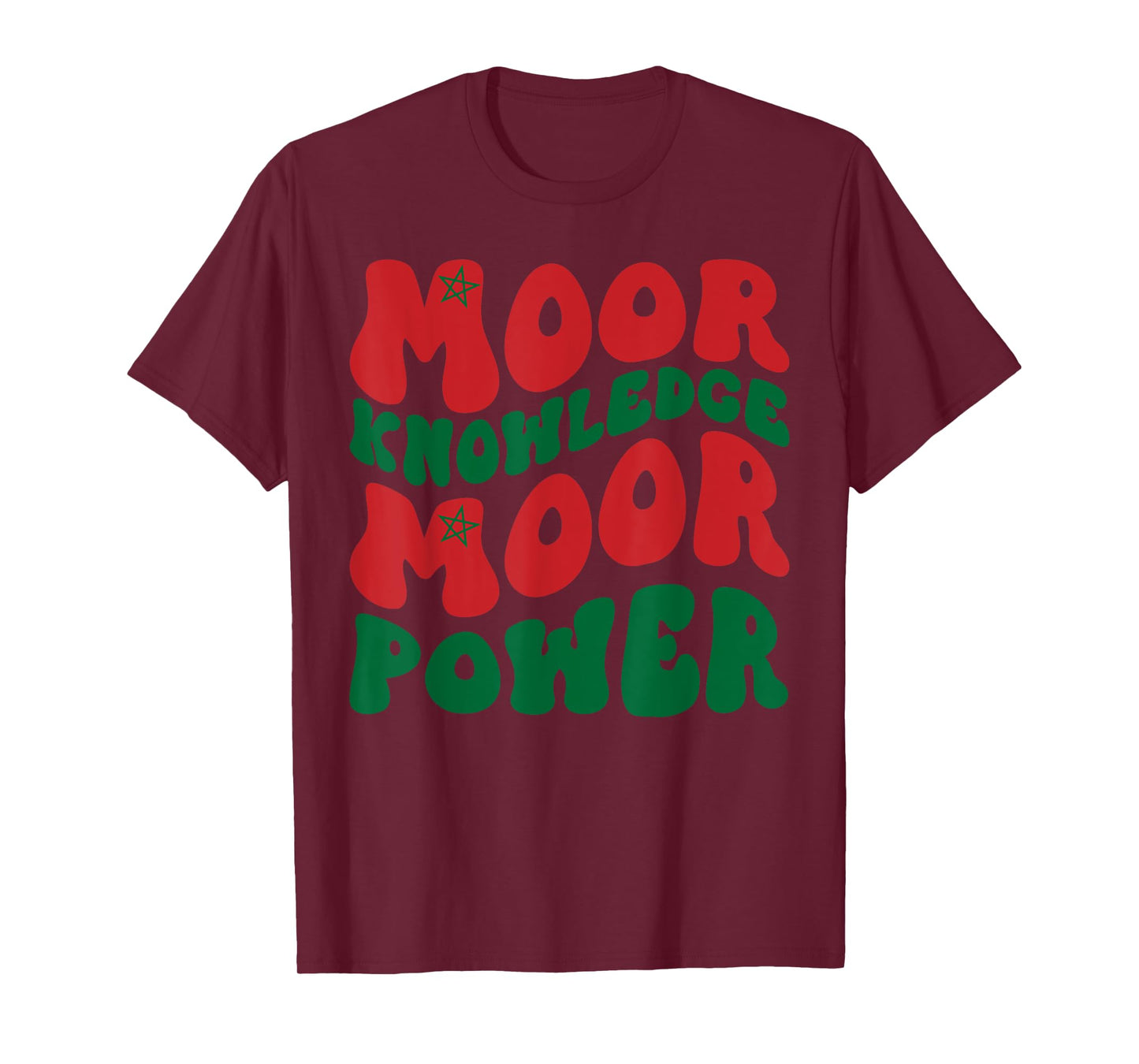 Moor Moorish American Moroccan Groovy Moor Knowledge Power T-Shirt