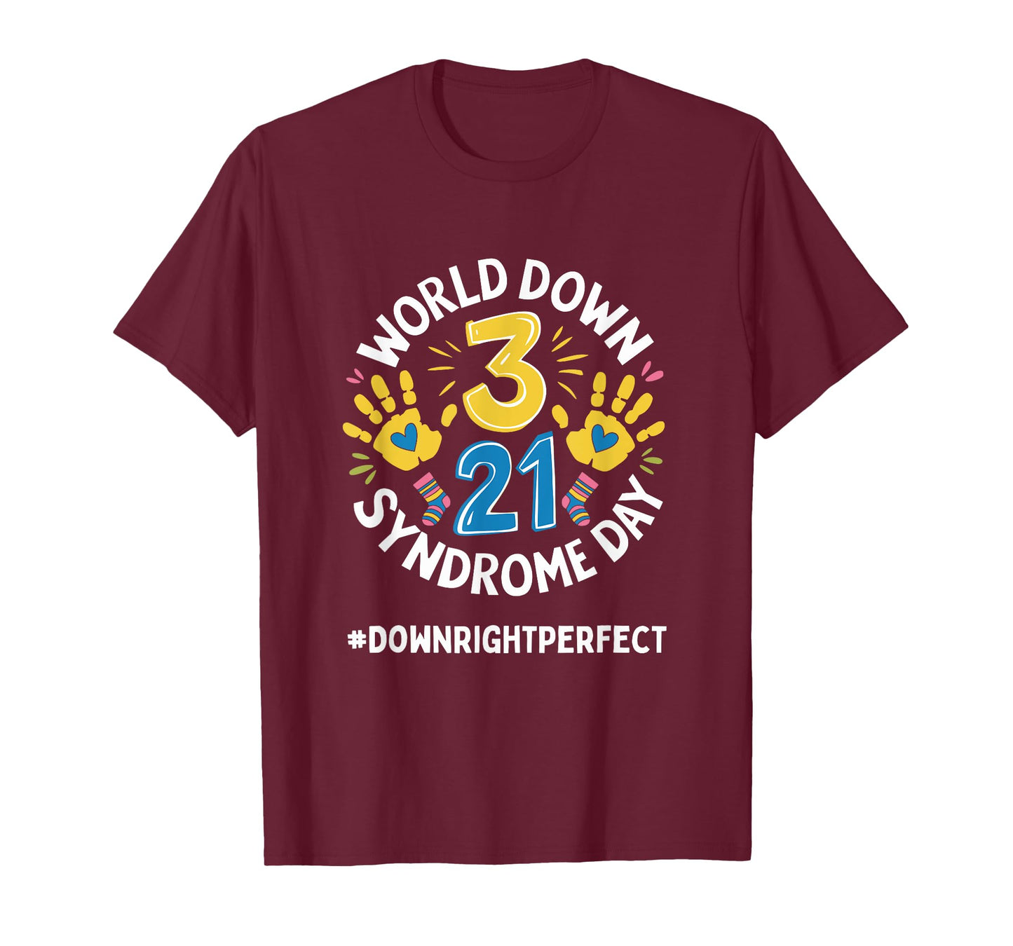 World Down Syndrome Day 321 Awareness Support Men Women Kids T-Shirt