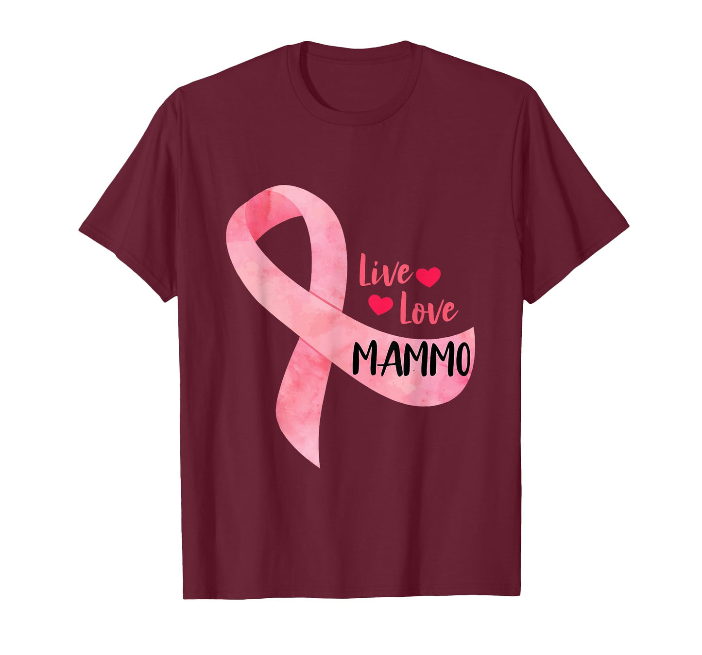 Live Love Mammo Pink Ribbon Mammo Technologist Appreciation T-Shirt