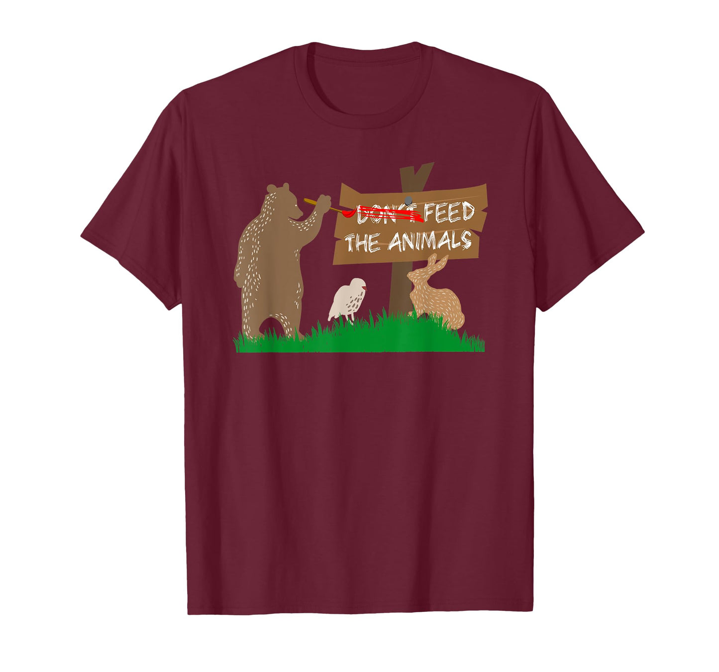 Don't Feed the Animals Funny Camping T-Shirt