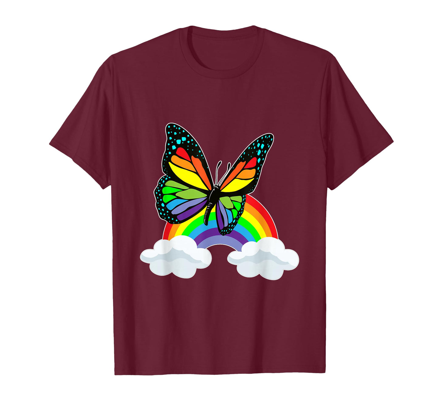 Butterfly Rainbow Clouds T-Shirt