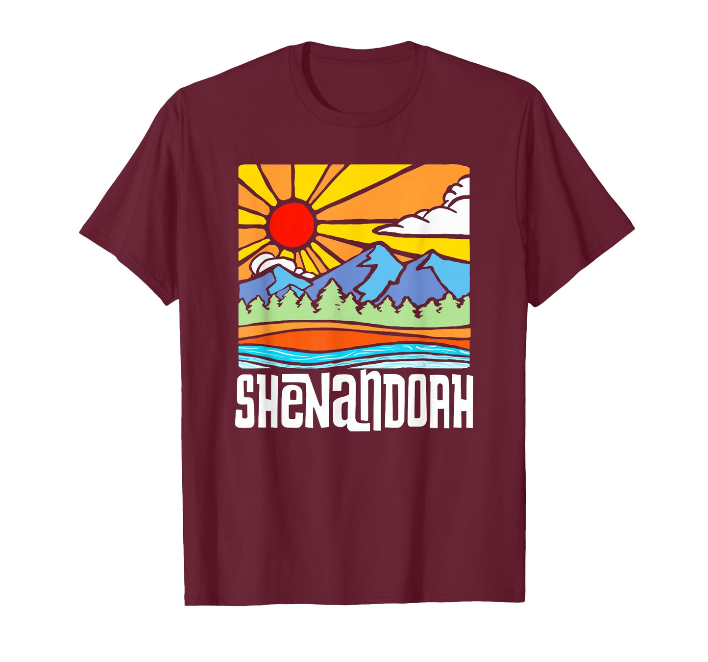 Shenandoah National Park Artistic Nature & Mountains Vintage T-Shirt