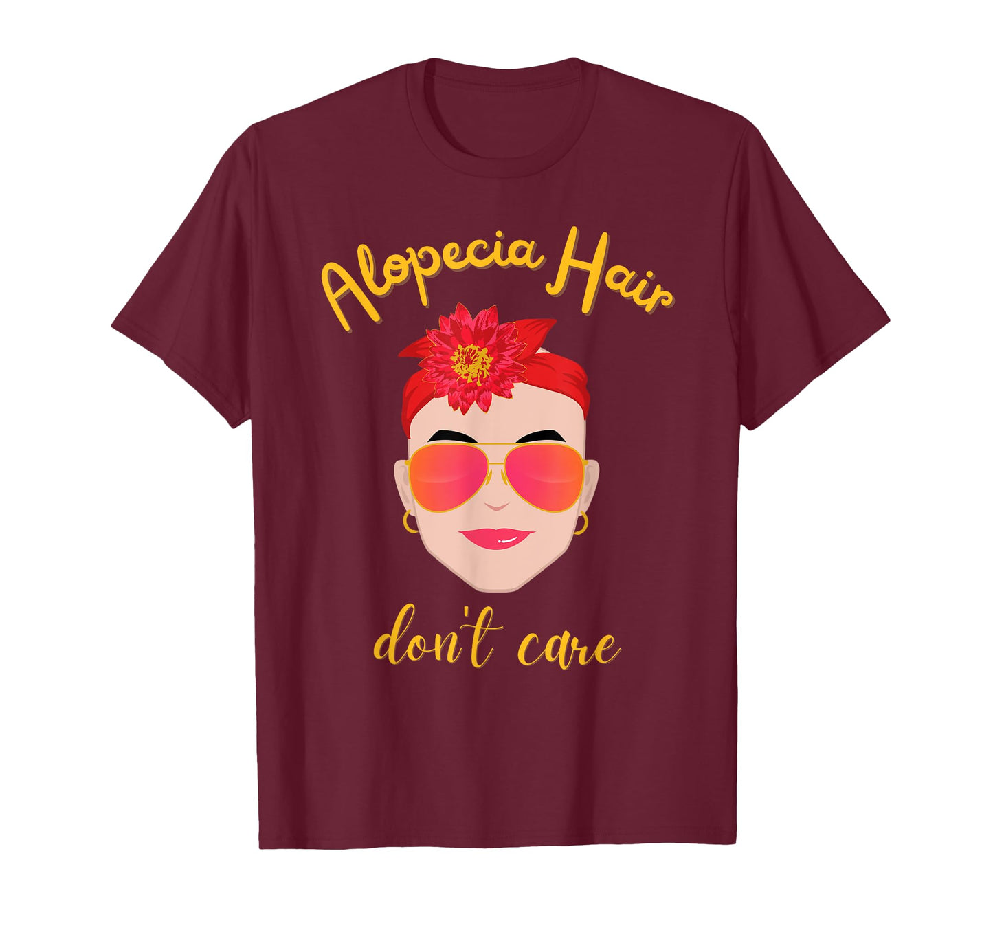 Alopecia shirts for women, ALOPECIA HAIR, DON'T CARE T-Shirt
