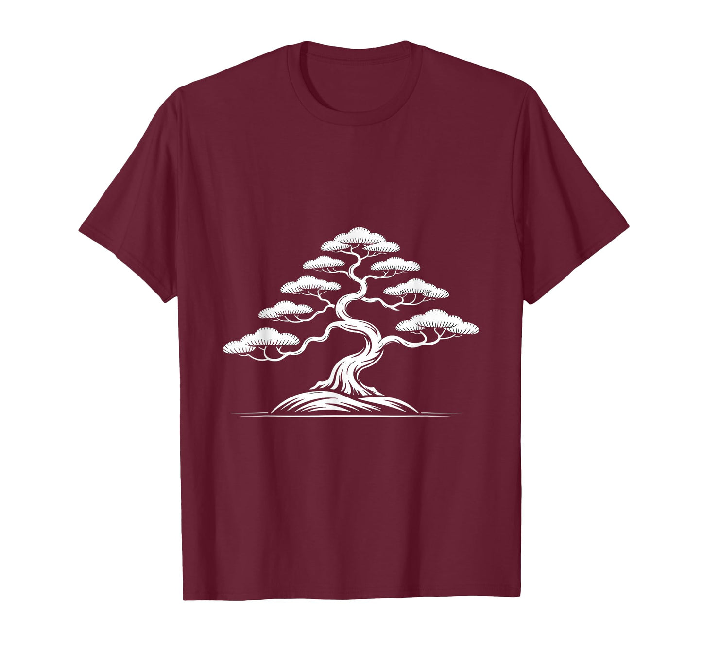 Minimalist Tree Art Japanese Bonsai Zen Nature Aesthetic T-Shirt