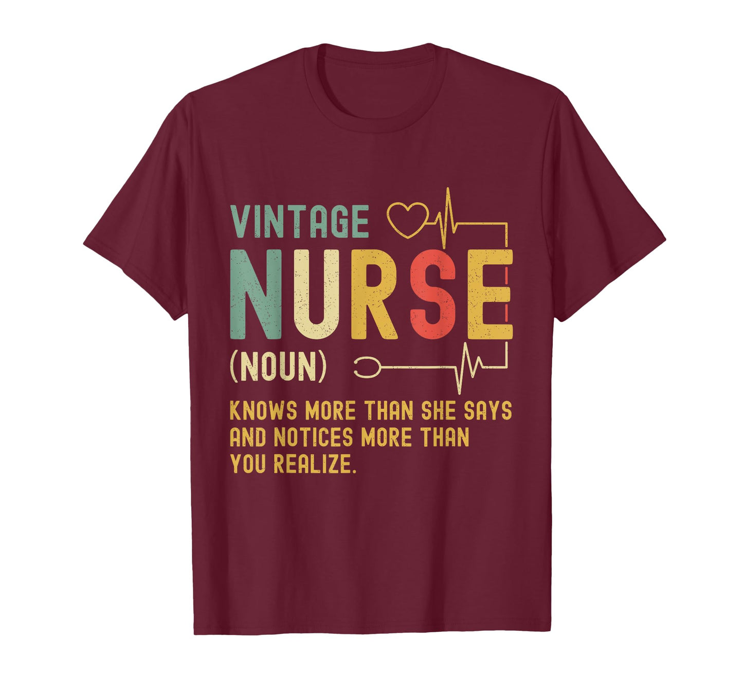 Vintage Nurse Definition Funny Registered Nursing Women T-Shirt