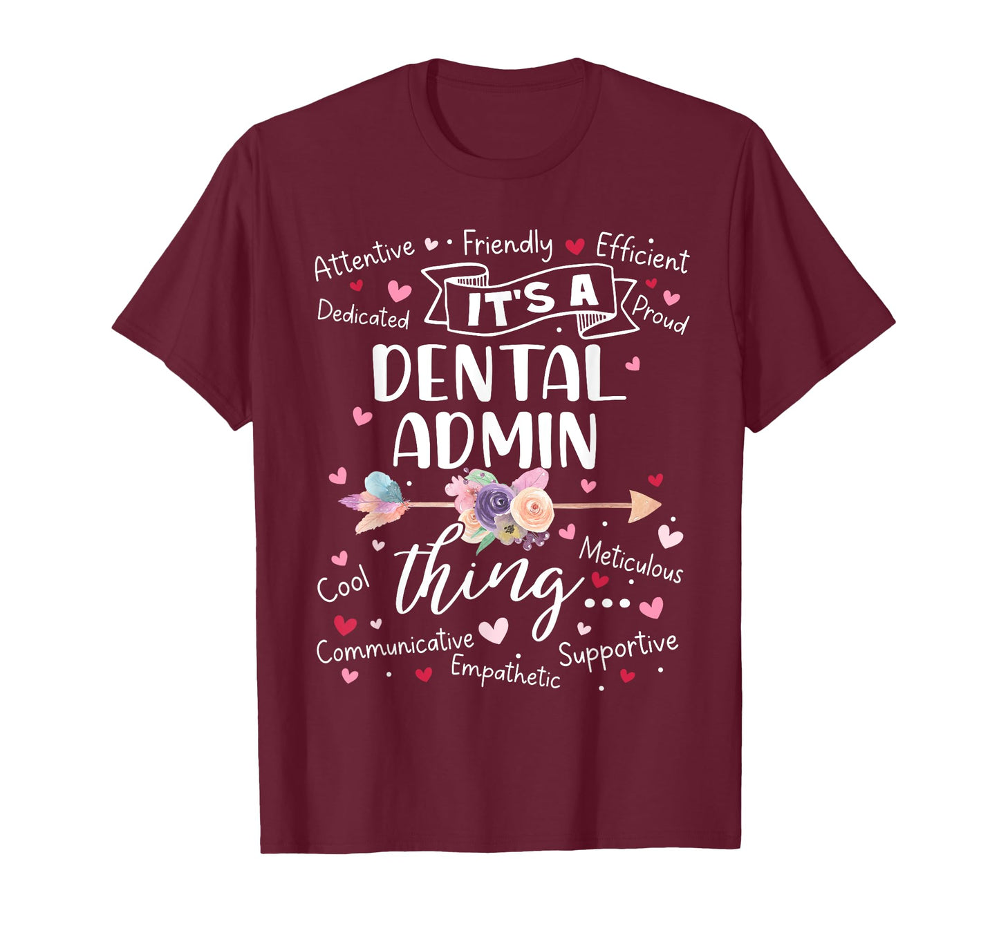 Dental Admin Squad Team Crew Mother's Day Women Girls T-Shirt
