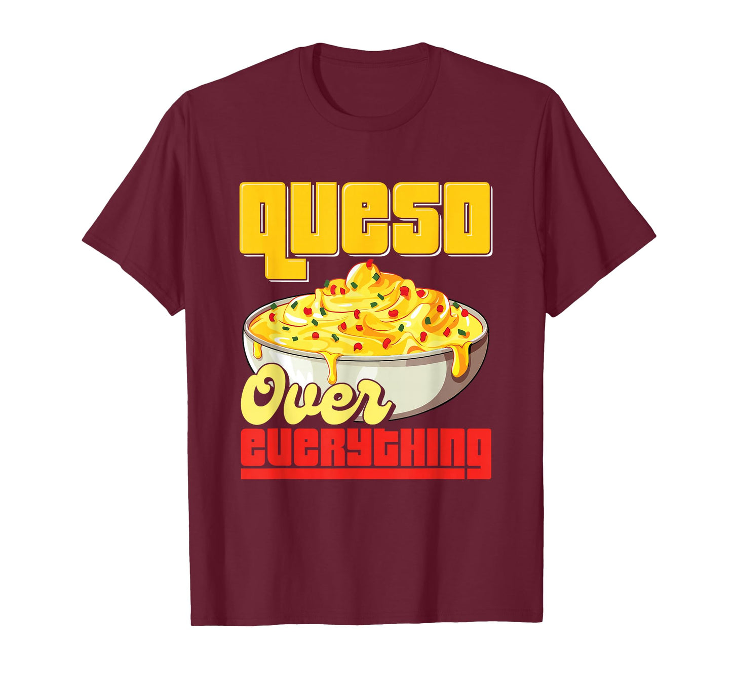 Cinco De Mayo Mexican Cheese Dip Hispanic Food Lover Queso T-Shirt