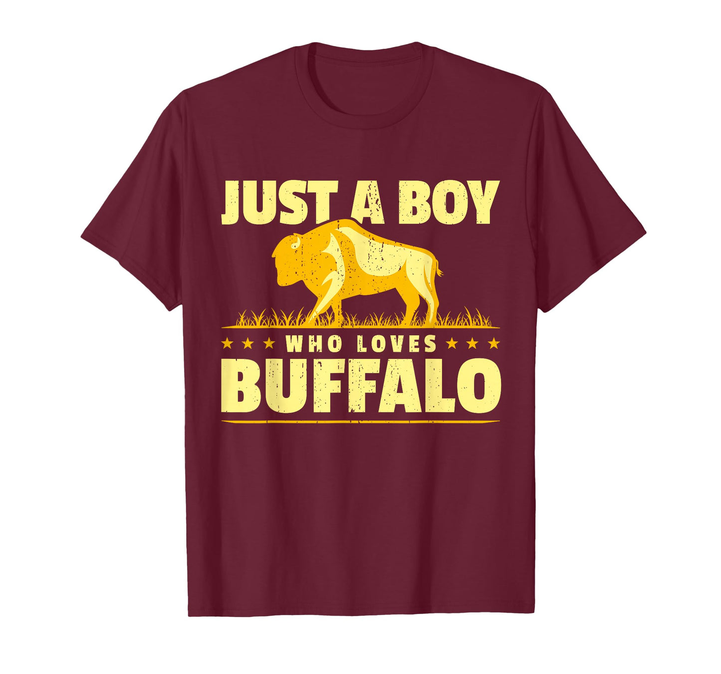 Boy Who Loves Buffalo I Men Buffalo I Son Buffalo T-Shirt