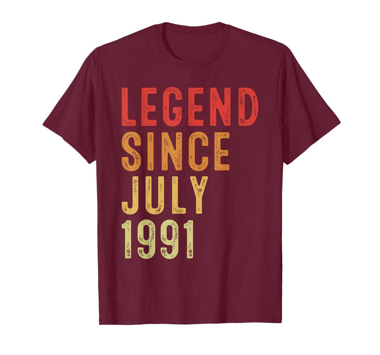 Legend Since July 1991 Vintage 1991 Birth Of Birthday Gifts T-Shirt