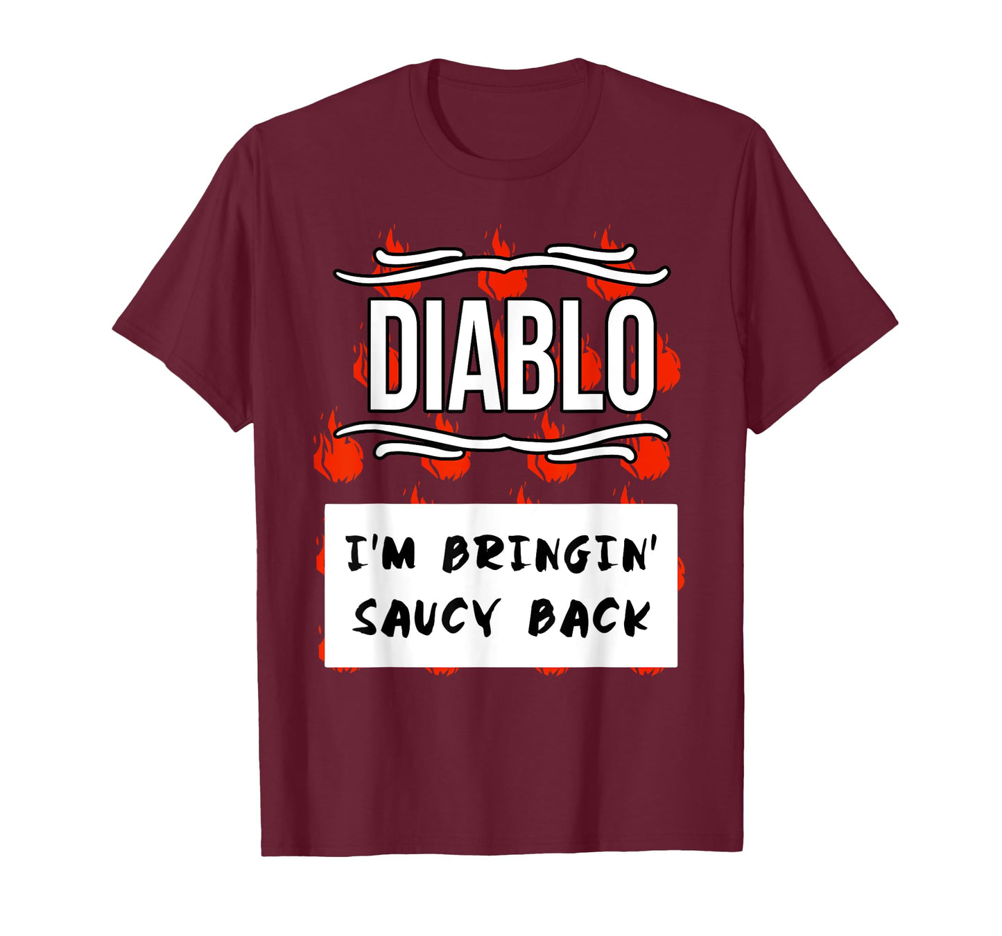 HOT SAUCES Group Halloween Costumes Taco DIABLO SAUCE T-Shirt