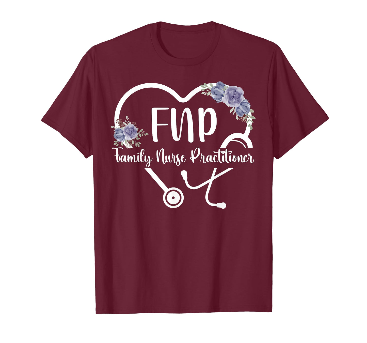 FNP Heart Family Nurse Practitioner Appreciation T-Shirt
