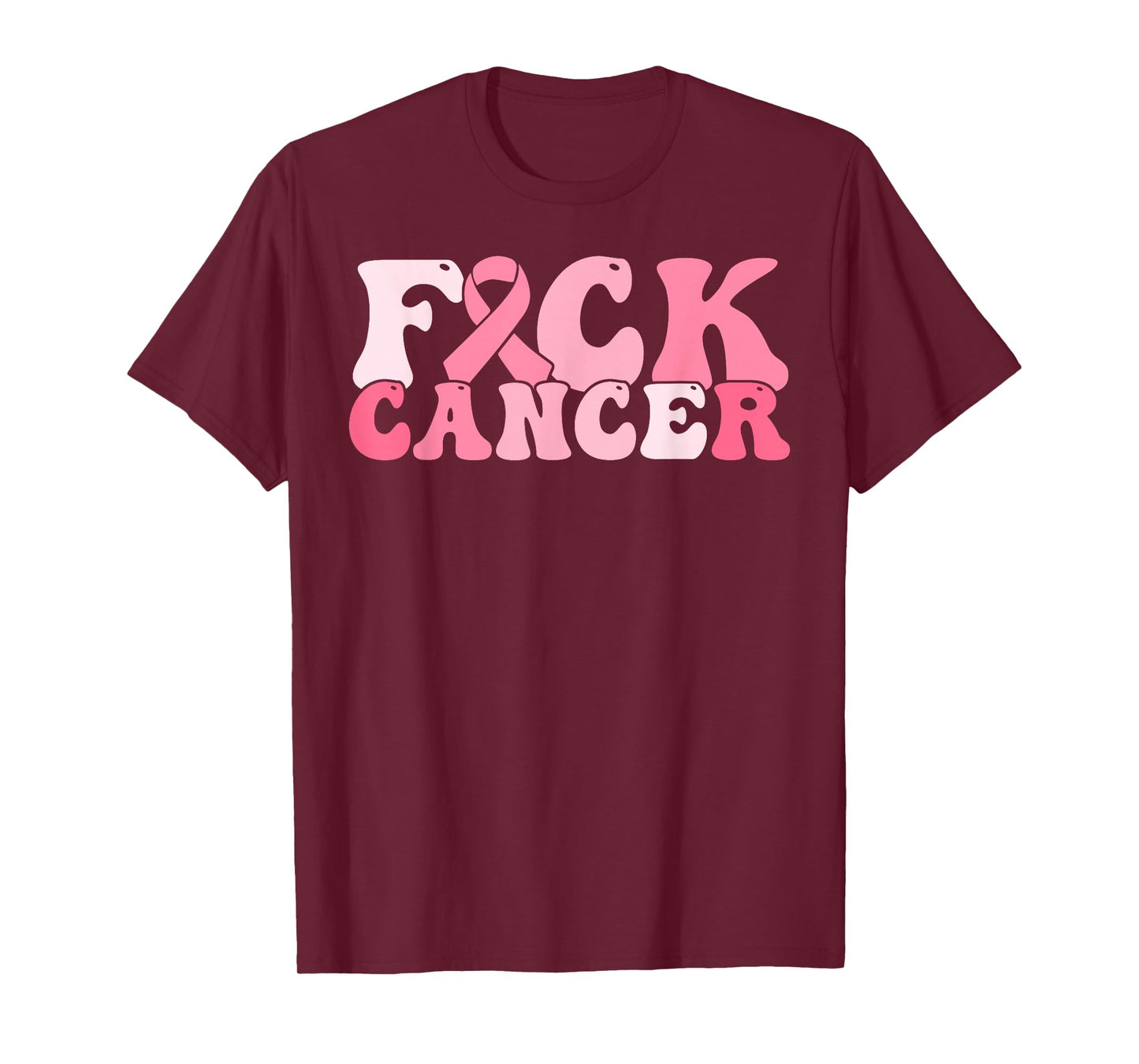 Fuck Cancer Retro Breast Cancer Awareness All Cancer Women T-Shirt