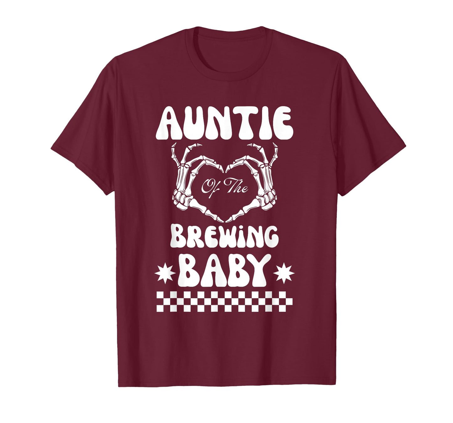 Auntie of Brewing Baby Halloween T-Shirt Baby Shower Spooky T-Shirt