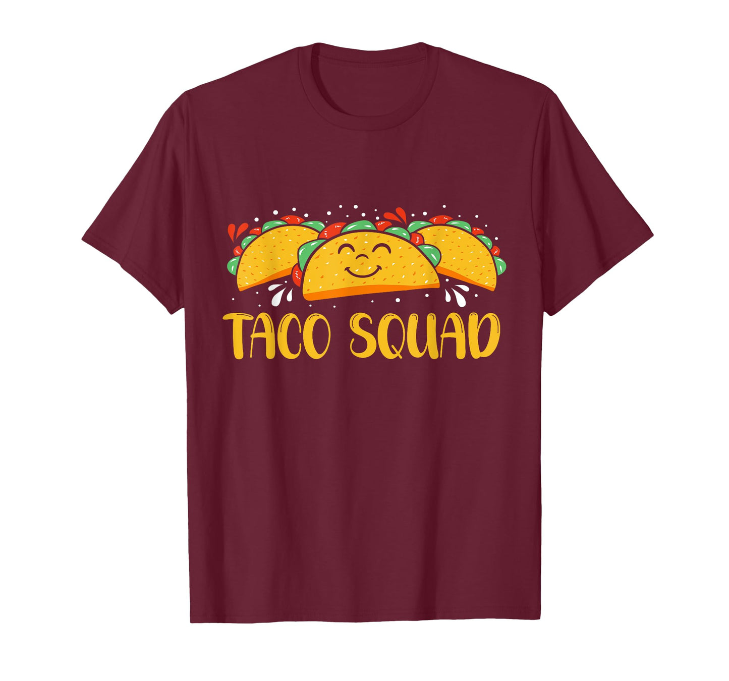 Cool Taco Squad Funny Illustration Men and Women T-Shirt