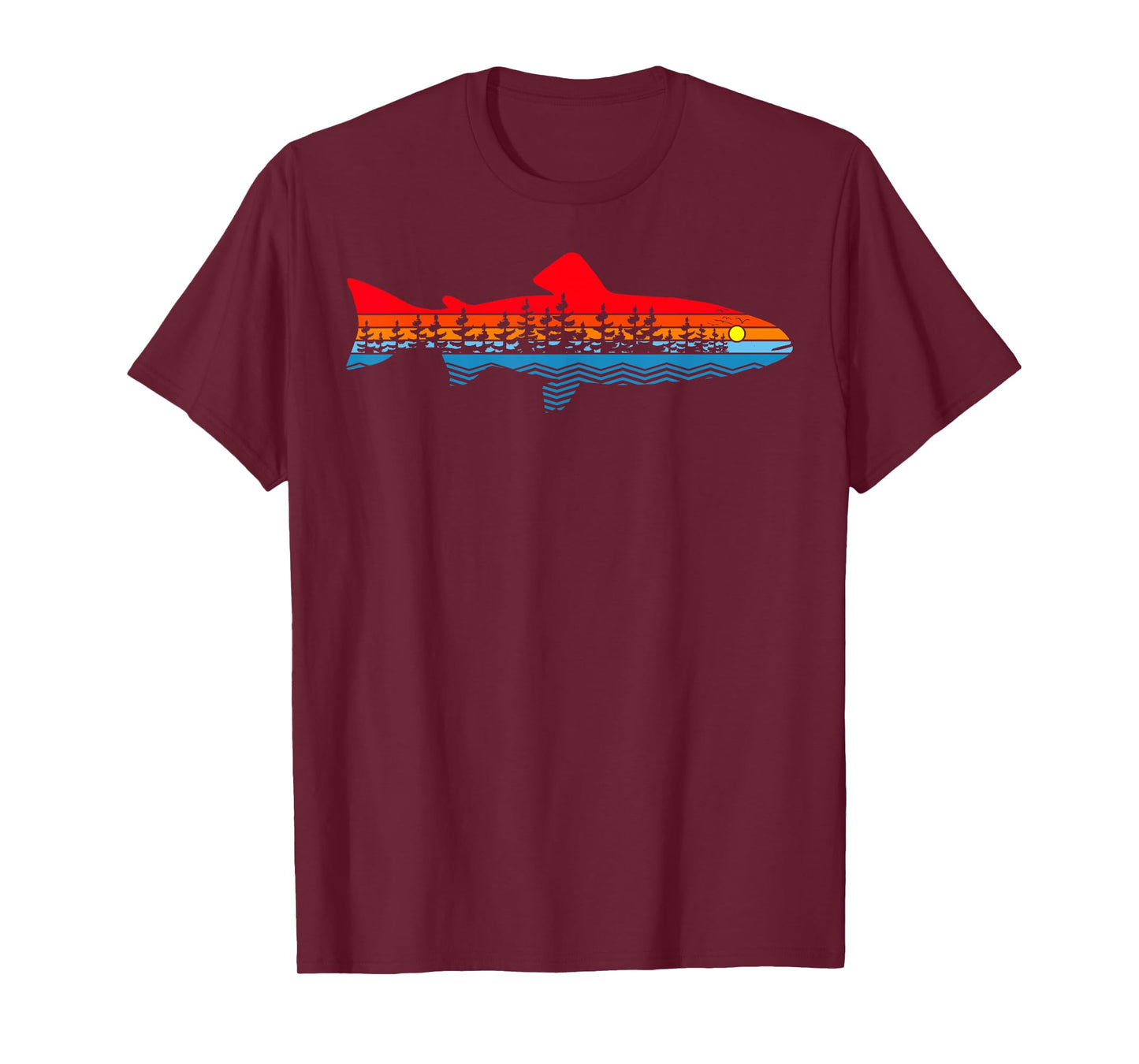 Vintage Nature Outdoor Fishing - Fisher Trout Fish T-Shirt