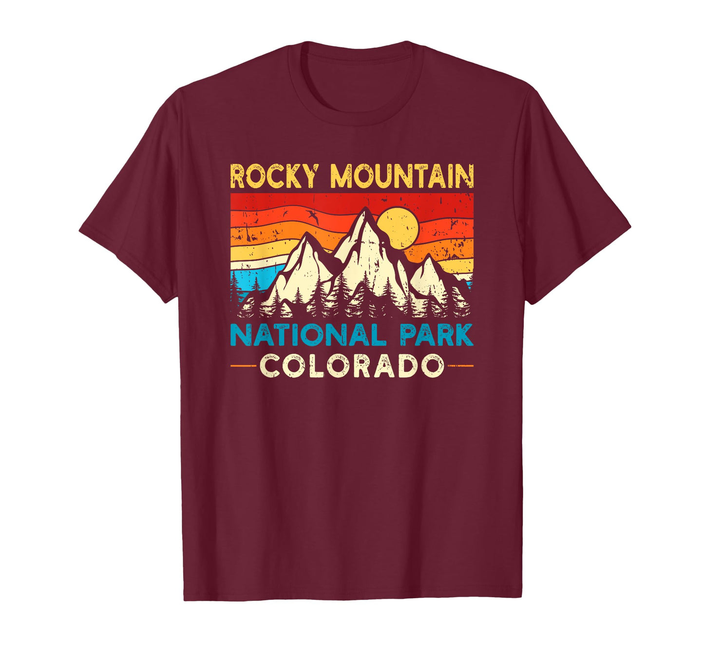 Rocky Mountain National Park Vintage Retro T-Shirt