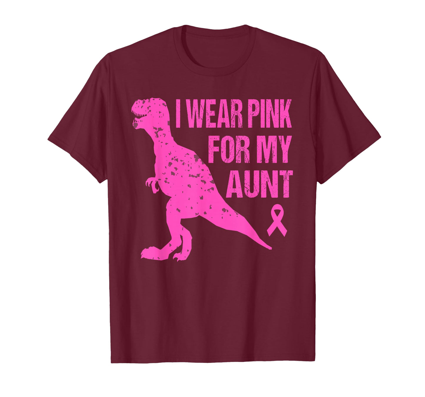 I Wear Pink For My Aunt Breast Cancer Awareness Toddler Kids T-Shirt