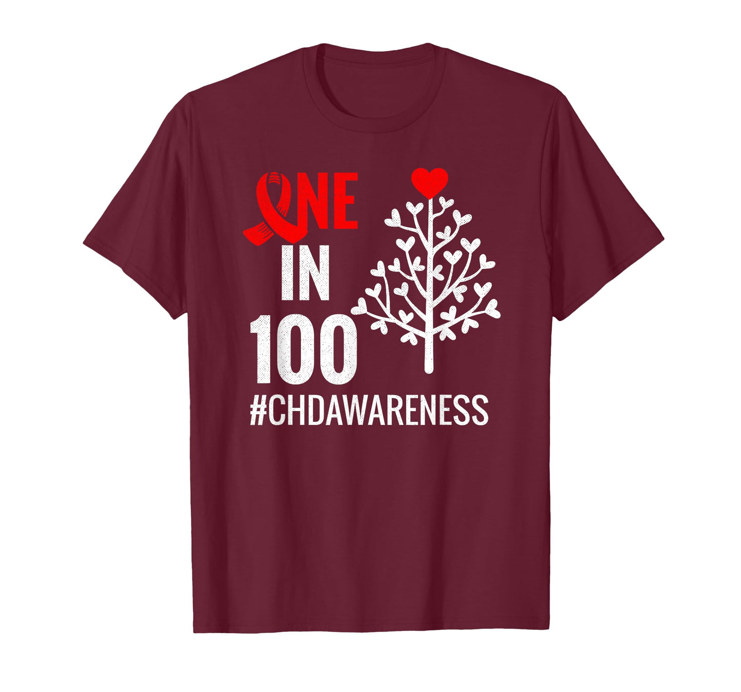 One In 100 | Congenital Heart Defect Month CHD Warrior T-Shirt