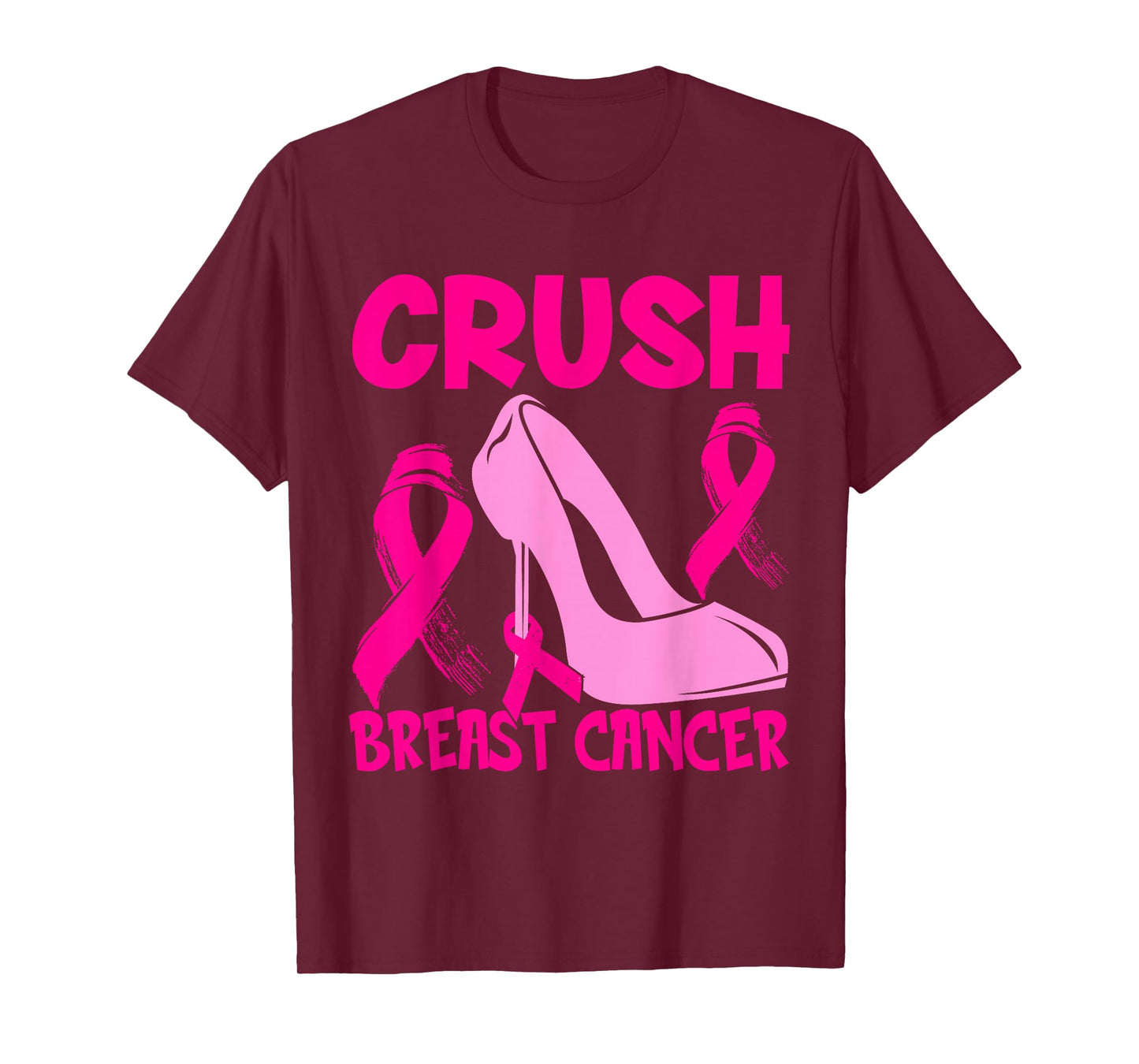 Crush Breast Cancer Awareness pink Men Boys Women T-Shirt