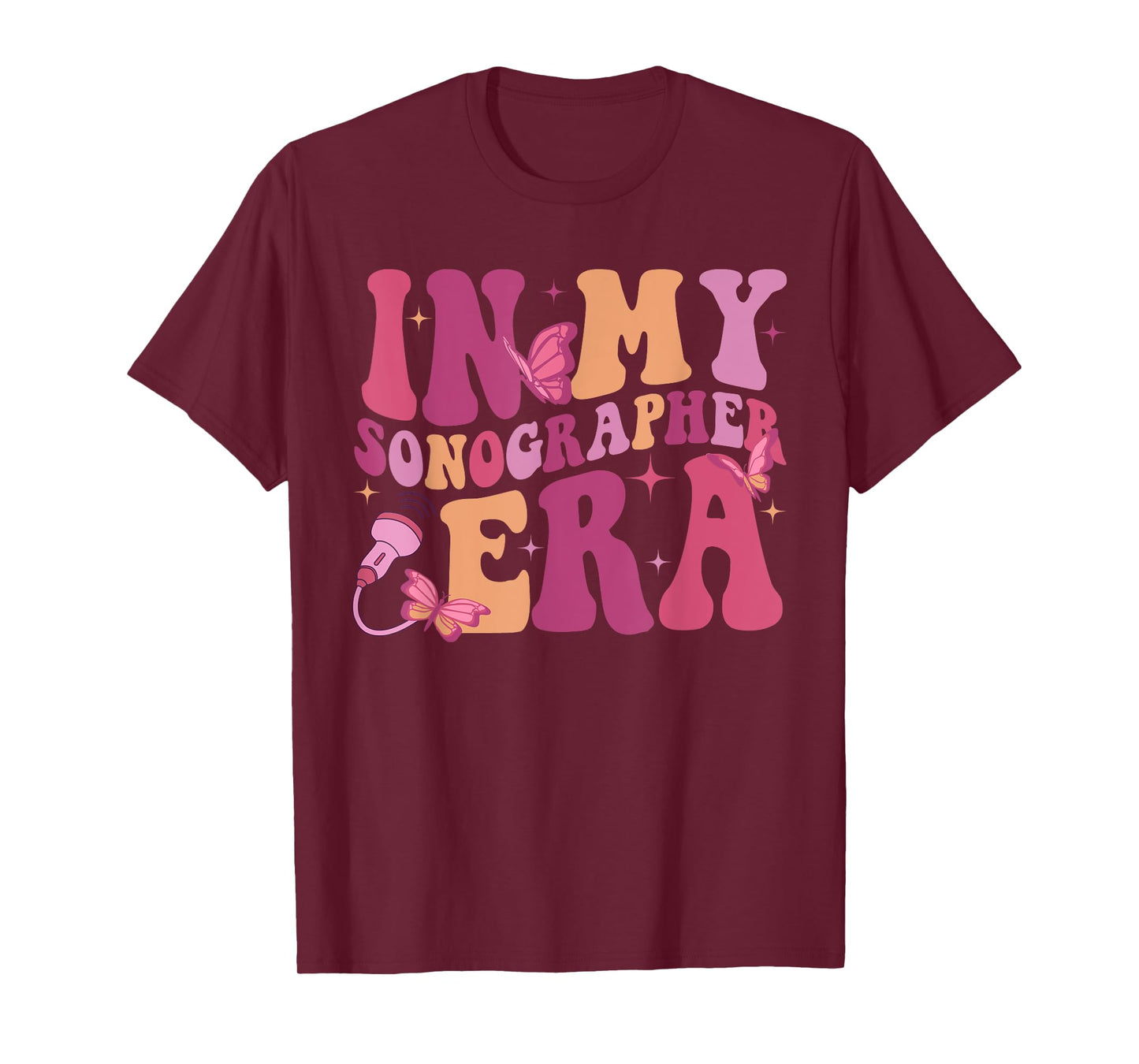 In My Sonographer Era Funny Retro Ultrasound Technologist T-Shirt