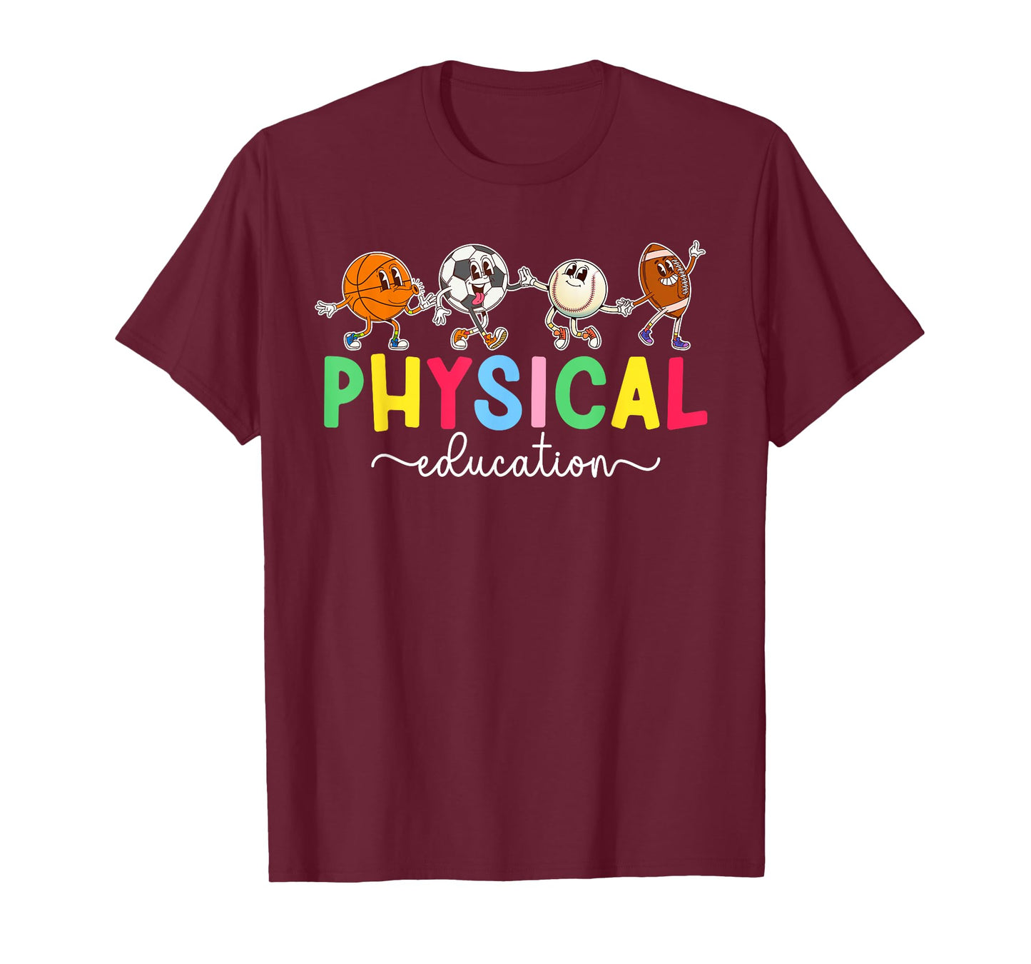 Best PE Teacher Physical Education Teaching T-Shirt - Men's Unisex-Adults Black Small Modern Casual Round Neck Short Sleeve T-Shirt