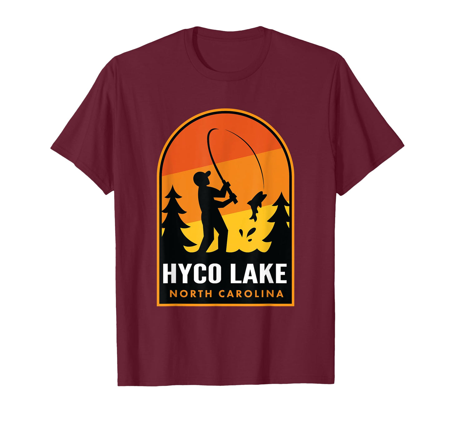 Hyco Lake North Carolina Fishing T-Shirt