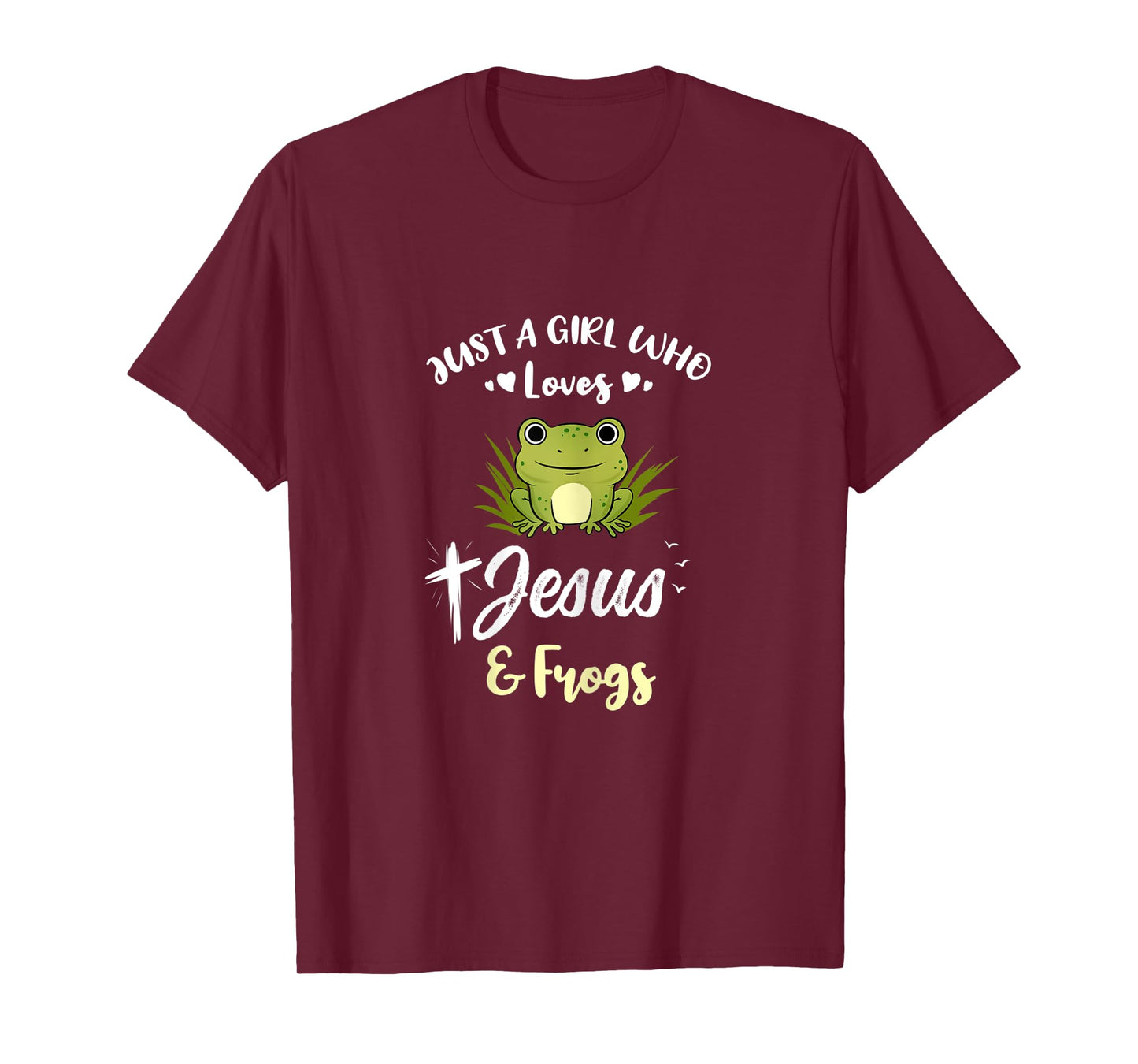 Just A Girl Who Loves Jesus And Frogs T-Shirt