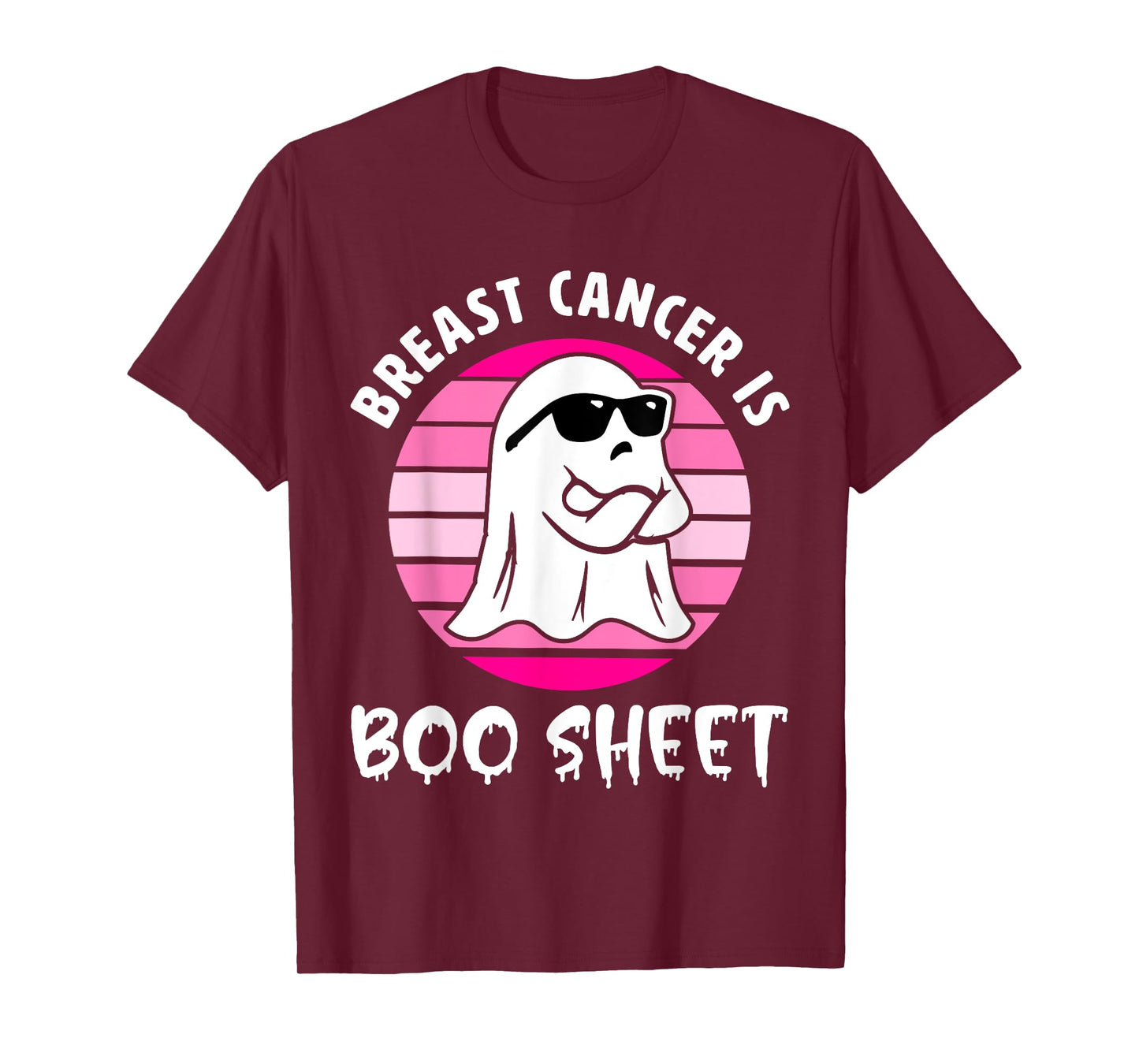 Breast Cancer Is Boo Sheet Halloween Breast Cancer Awareness T-Shirt