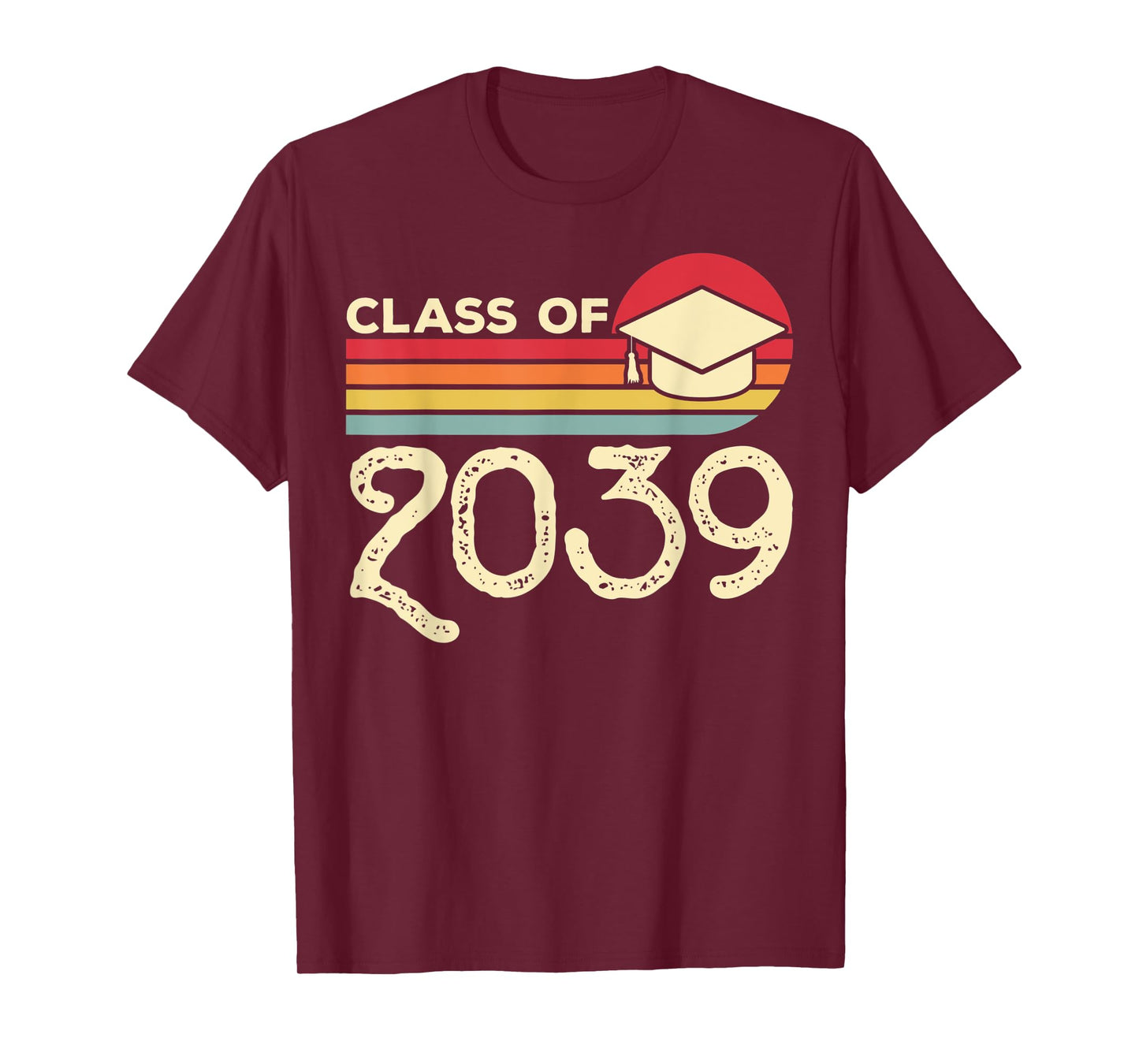 Class of 2039 Grow With Me Vintage Pre-K First Day of School T-Shirt