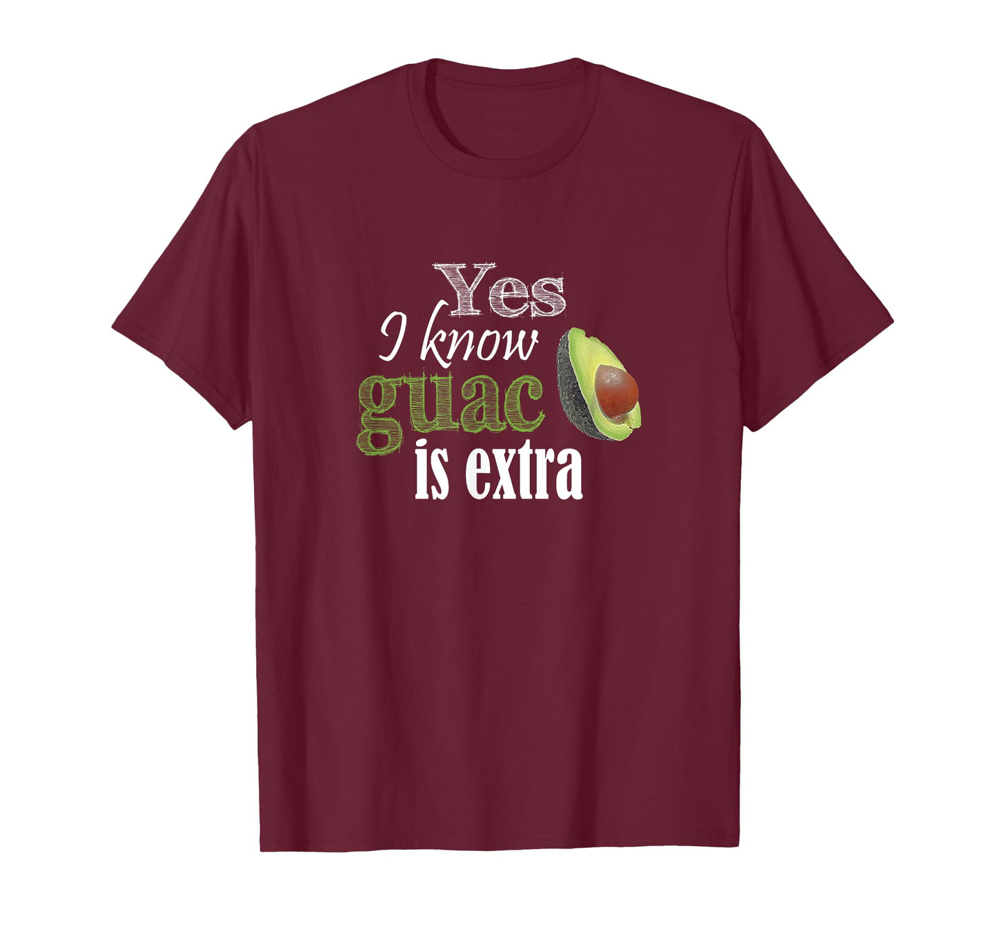 Yes I Know Guac Is Extra Funny T-Shirt T-Shirt