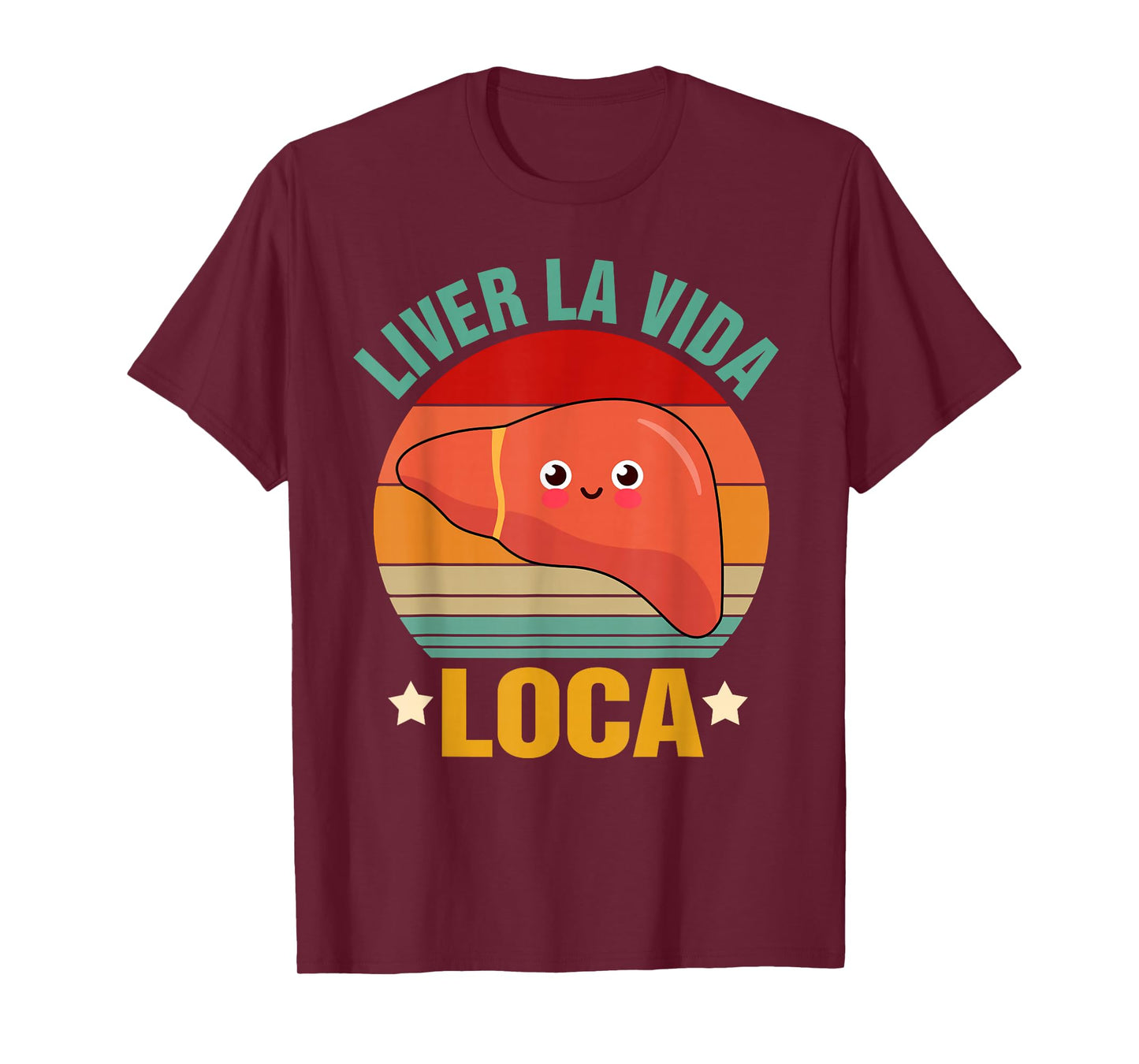 Funny Vintage Liver Disease Hepatology Unisex-Adults Black Small U-Neck Short Sleeve T-Shirt Liver Transplant Surgery Recovery Gift T-Shirt