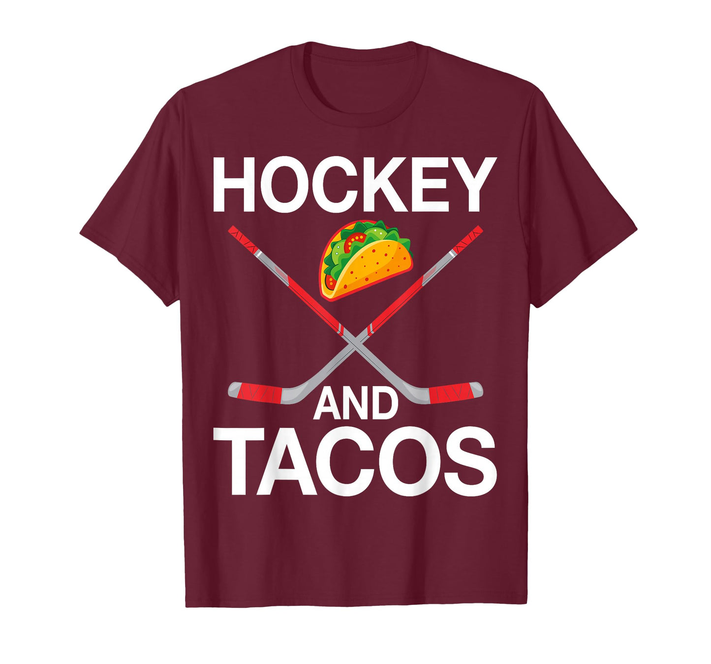 Hockey and Tacos Hockey Player Tacos Lover Men Women Gifts T-Shirt