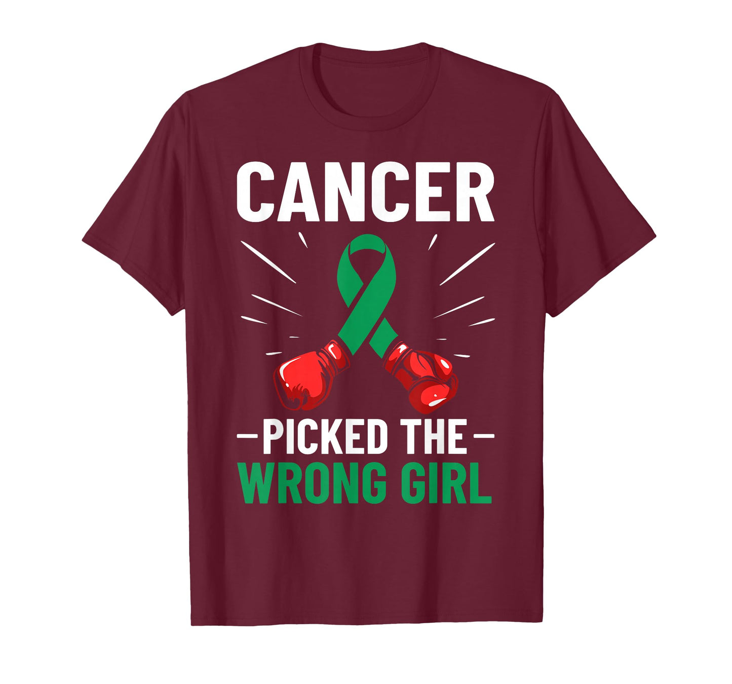 Liver Cancer Awareness Ribbon Cancer Picked The Wrong Girl T-Shirt