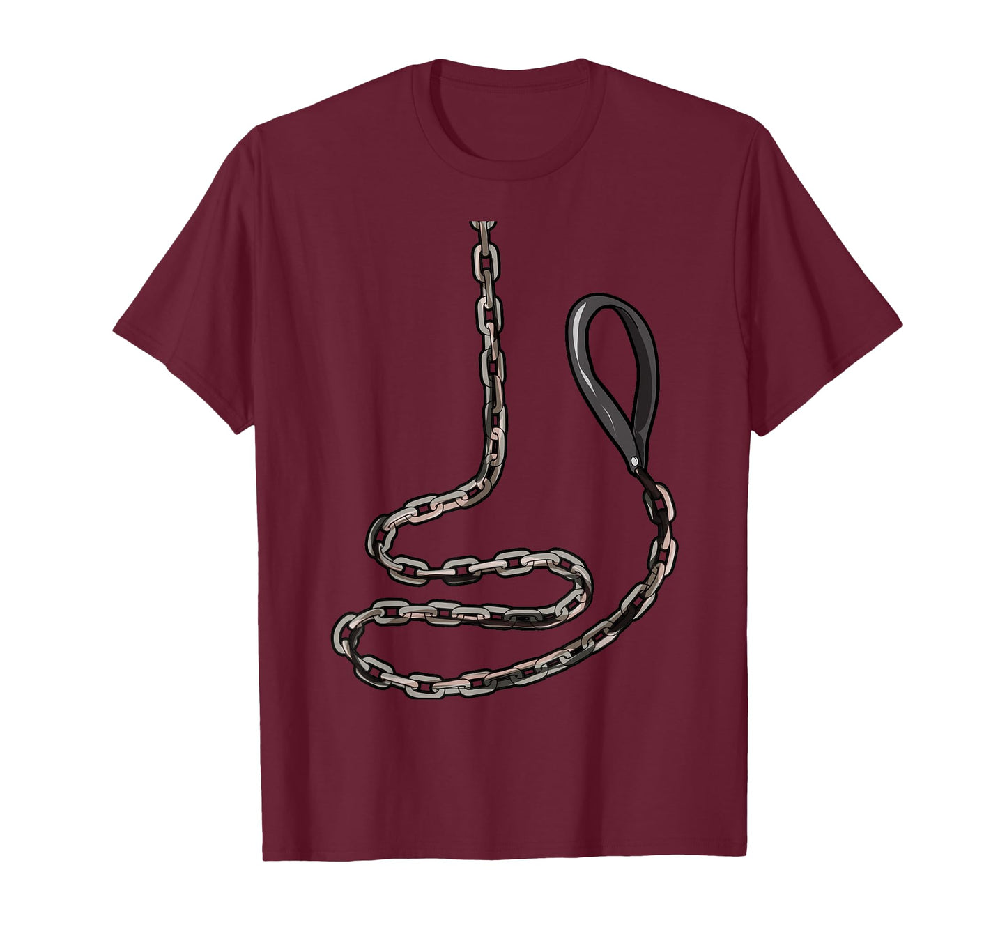 BDSM Collar Leash T-Shirt | Naughty Kinky Sub Slave Devotion T-Shirt