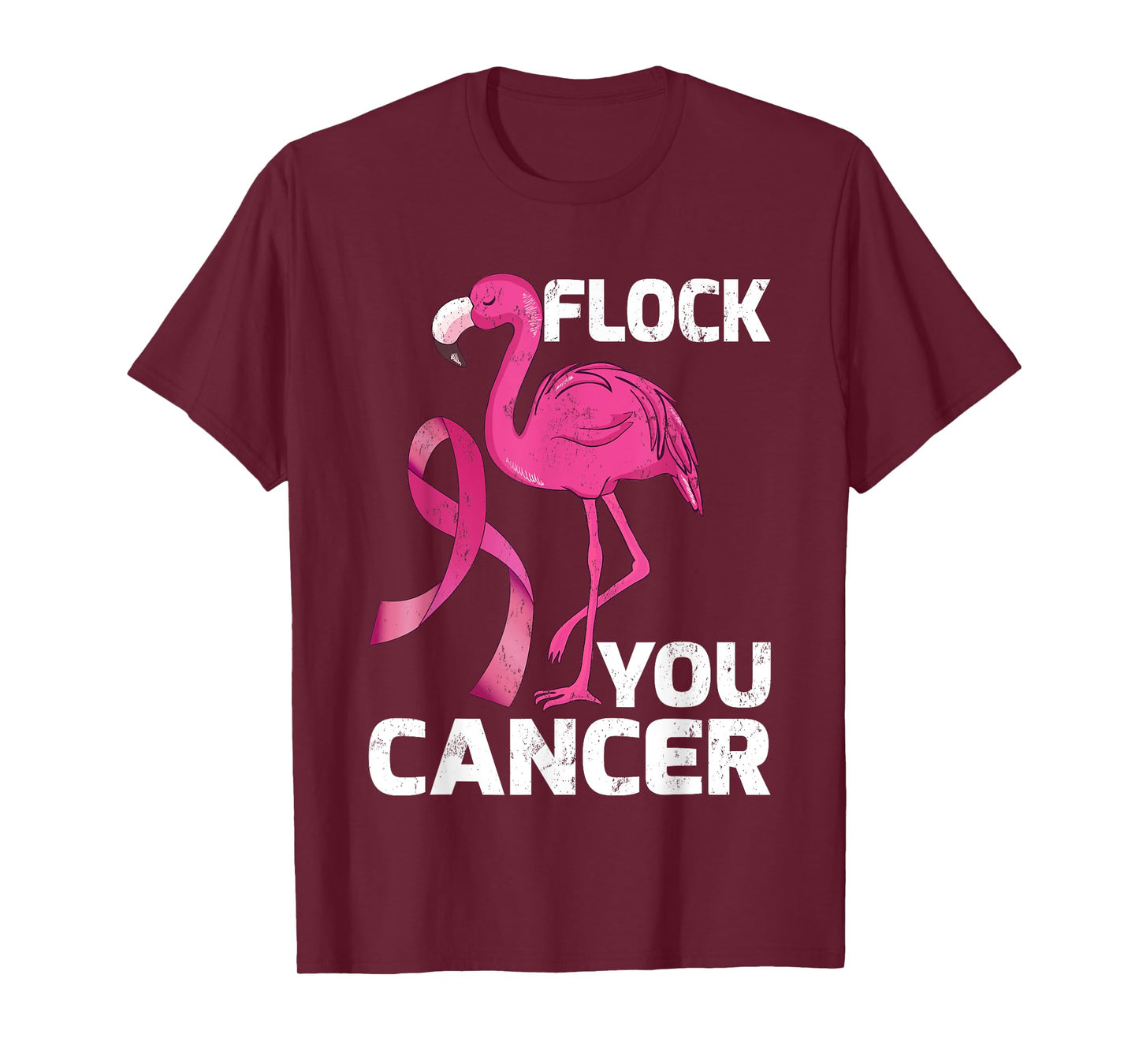 Flock You Cancer Cool Flamingo Breast Cancer Gift T-Shirt