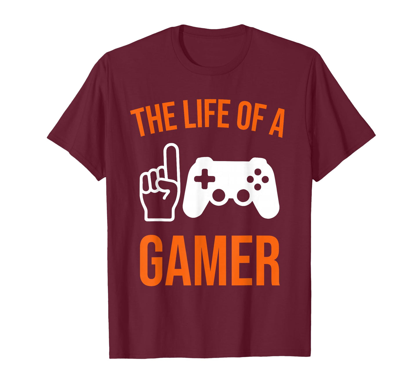 Halloween Skeleton Life of A Gamer Pumpkin Video Game Spooky T-Shirt