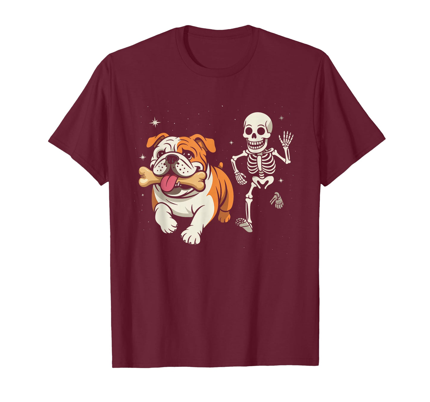Funny Halloween French Bulldog Skeleton Spooky Season T-Shirt