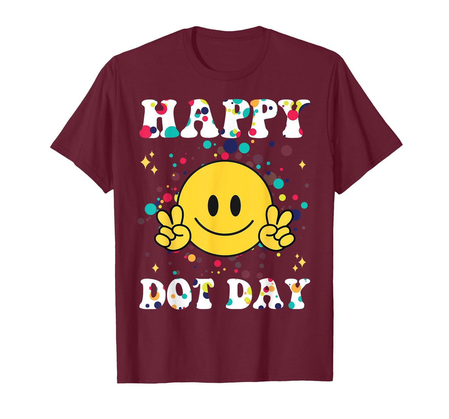 Happy Dot Day Kids Men Polka Dots Kids Boys Girls Groovy T-Shirt