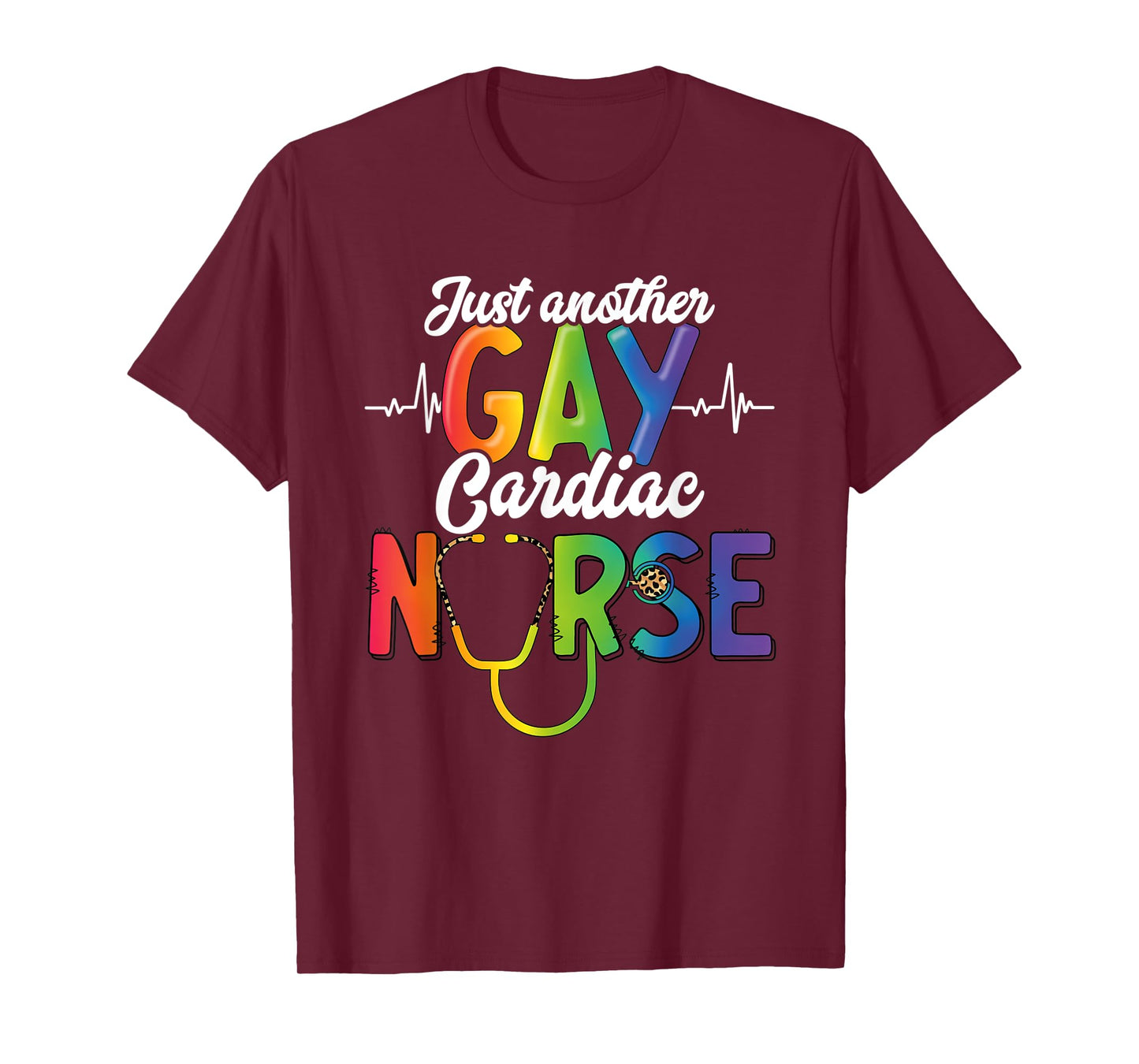 Gay Pride Month Medical Support Personnel Gay Cardiac Nurse T-Shirt
