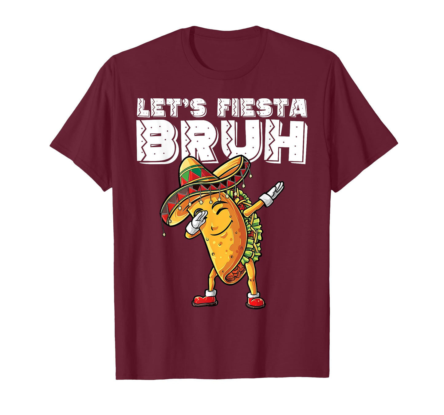 Dabbing Tacos Bruh Cinco De Mayo Fiesta Mexican Boy Teen Kid T-Shirt