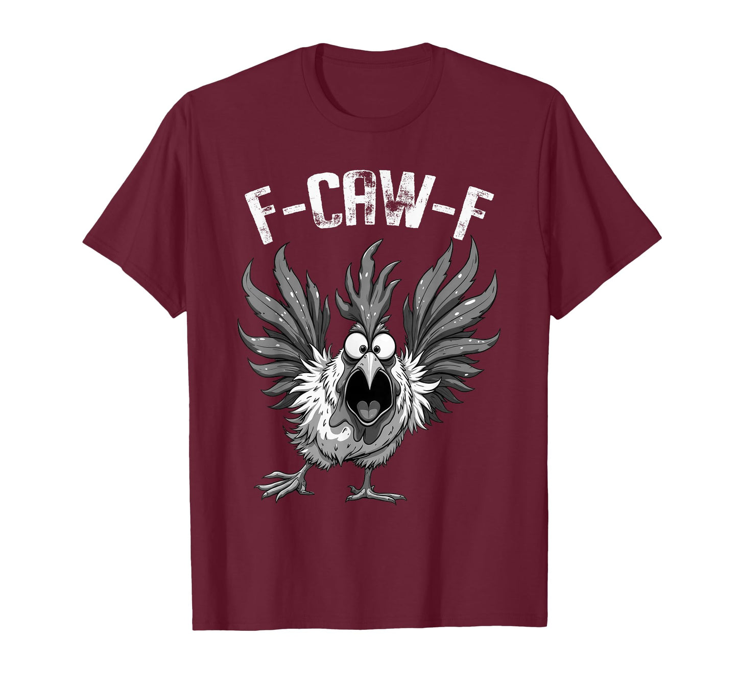 F-Caw-F Funny Chicken Humor Angry Rooster Meme Halloween T-Shirt