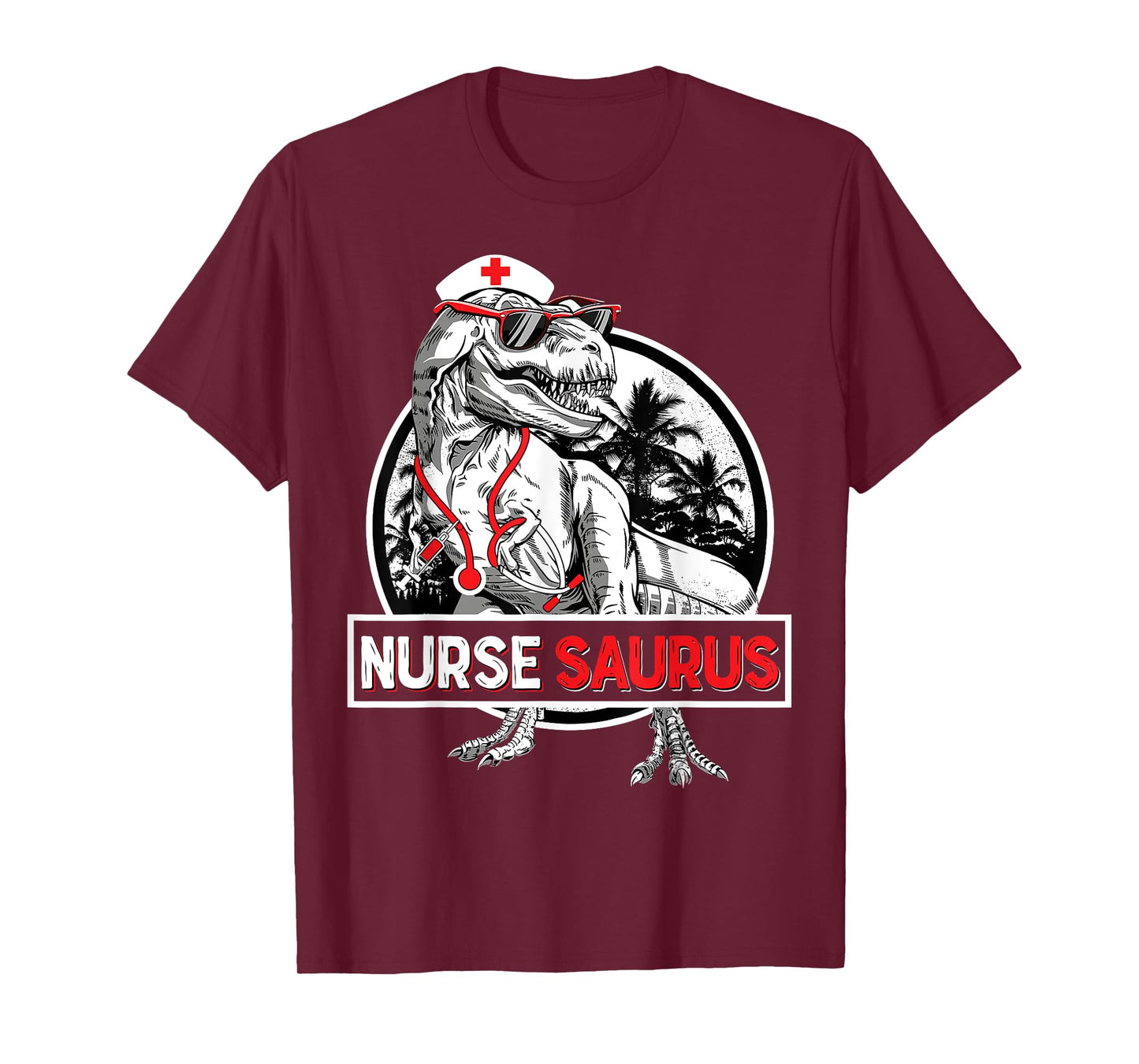 RN Nurse Saurus Nursing School Graduation Dinosaur Men Women T-Shirt