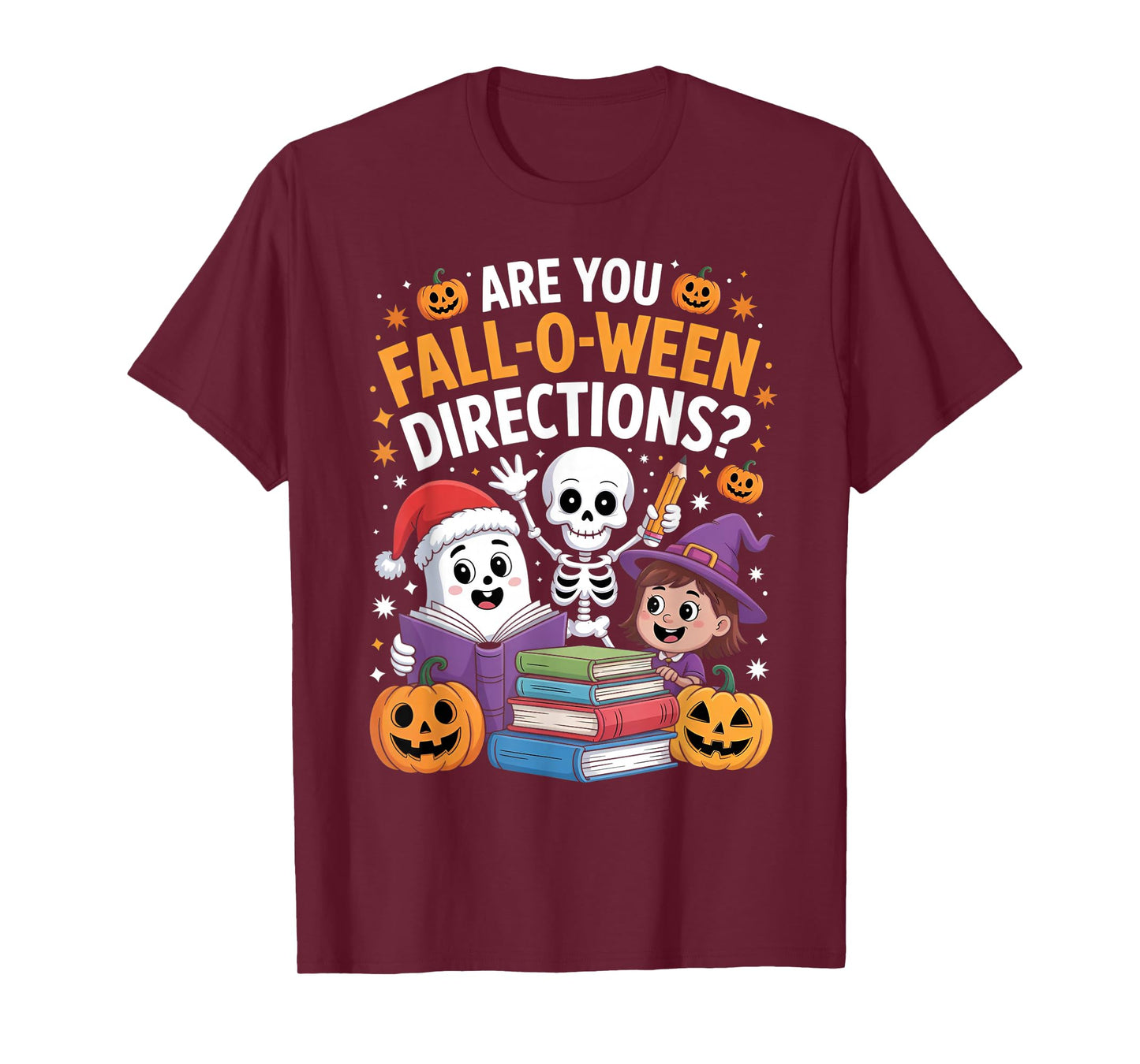 are You Fall O Ween Directions Funny Teacher Halloween Meme T-Shirt