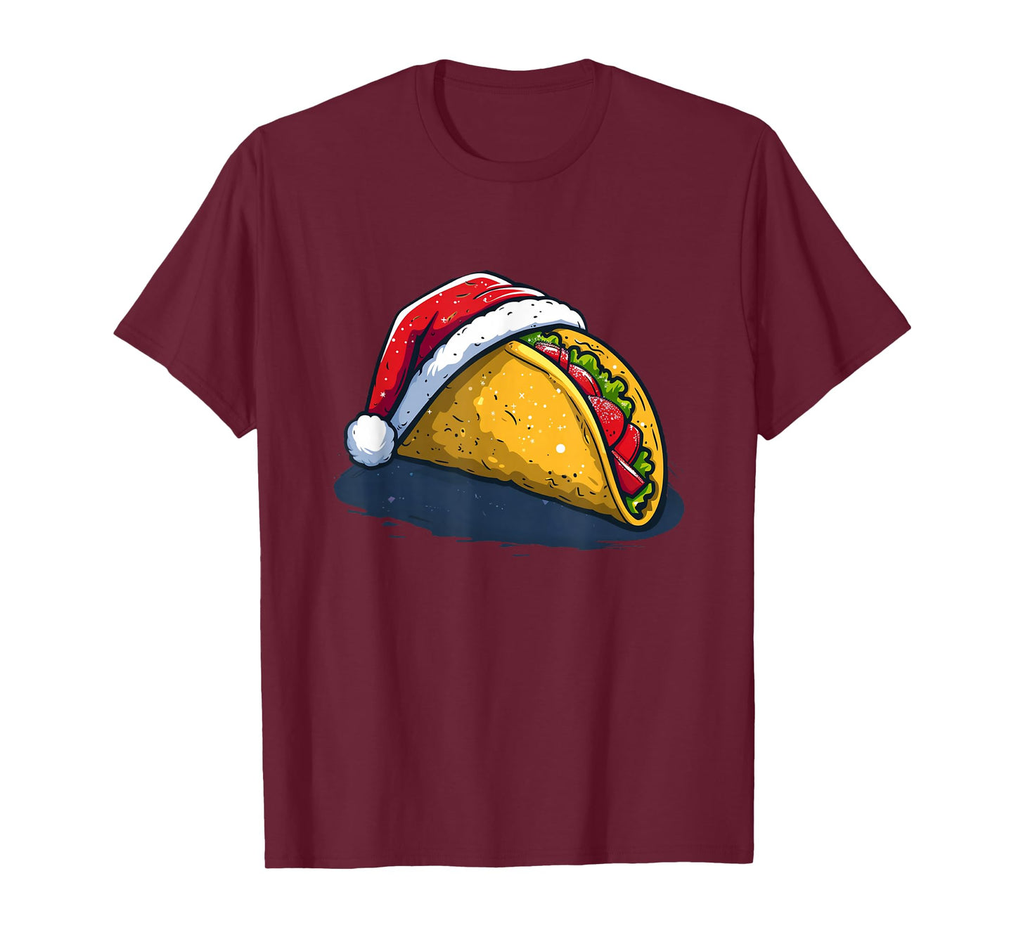 Nice Taco with Santa Claus Hat Outfit for Boys and Girls T-Shirt