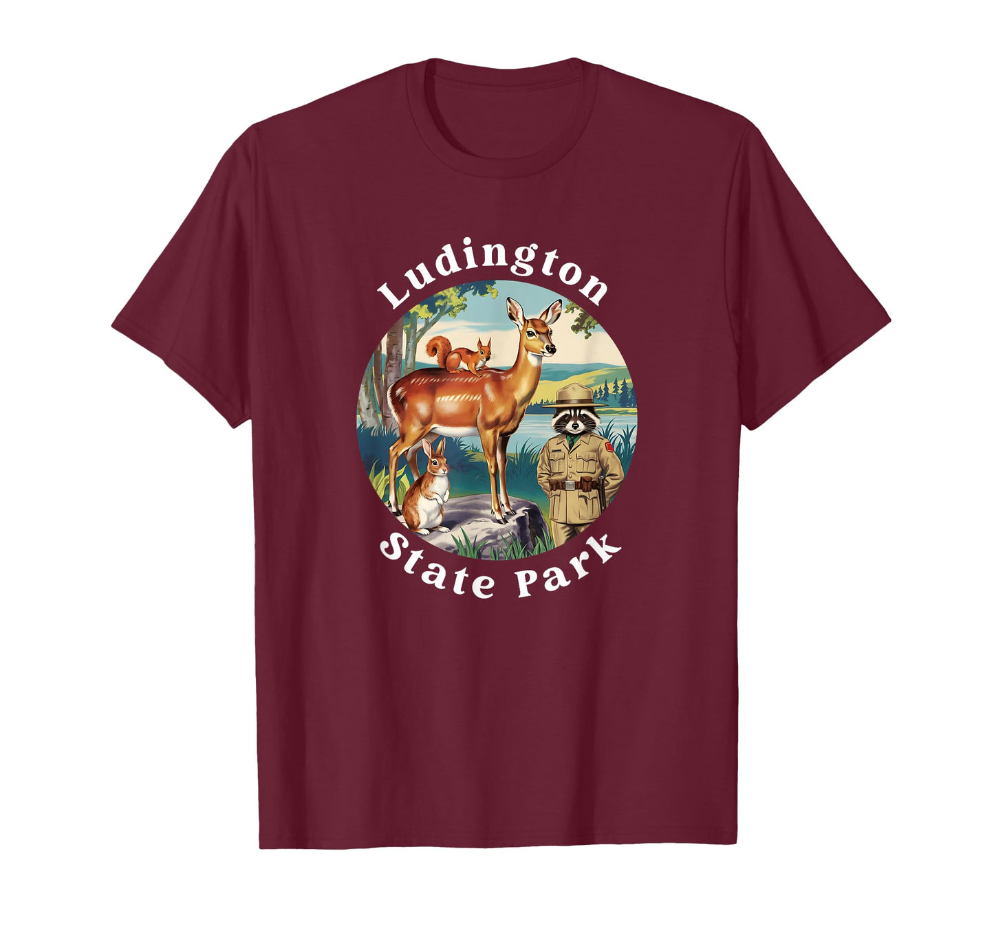 Ludington State Park Michigan Outdoors Vacation Souvenir T-Shirt