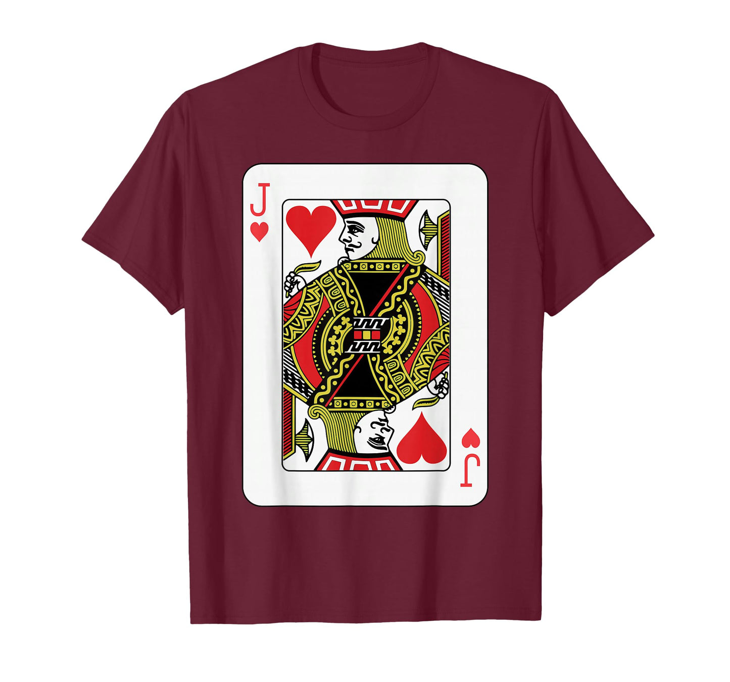 Jack of Hearts Playing Card Poker T-Shirt