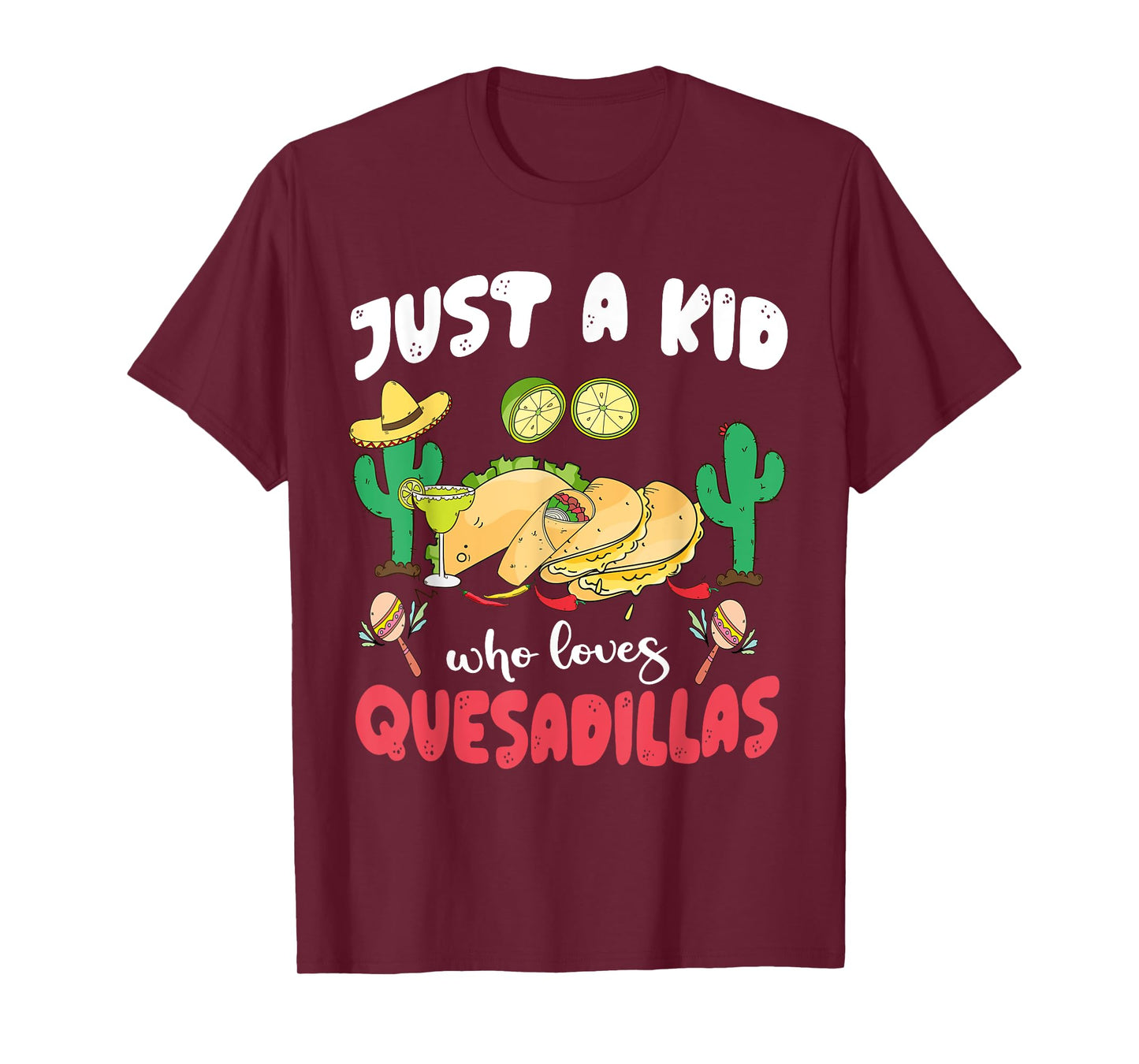 funny quesadilla cinco de mayo boy kids toddler men T-Shirt