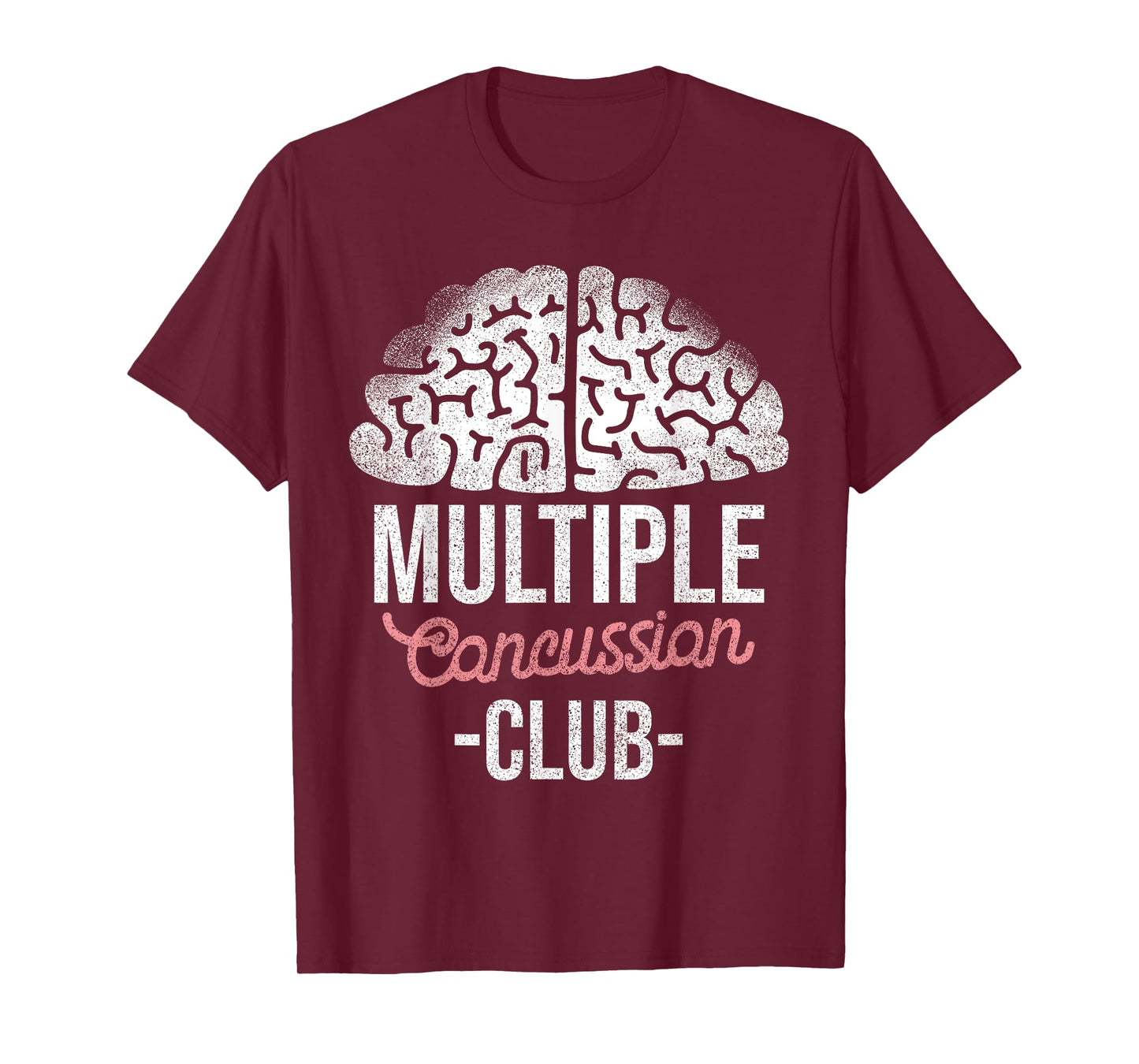 Concussion Multiple Club Brain Injury T-Shirt